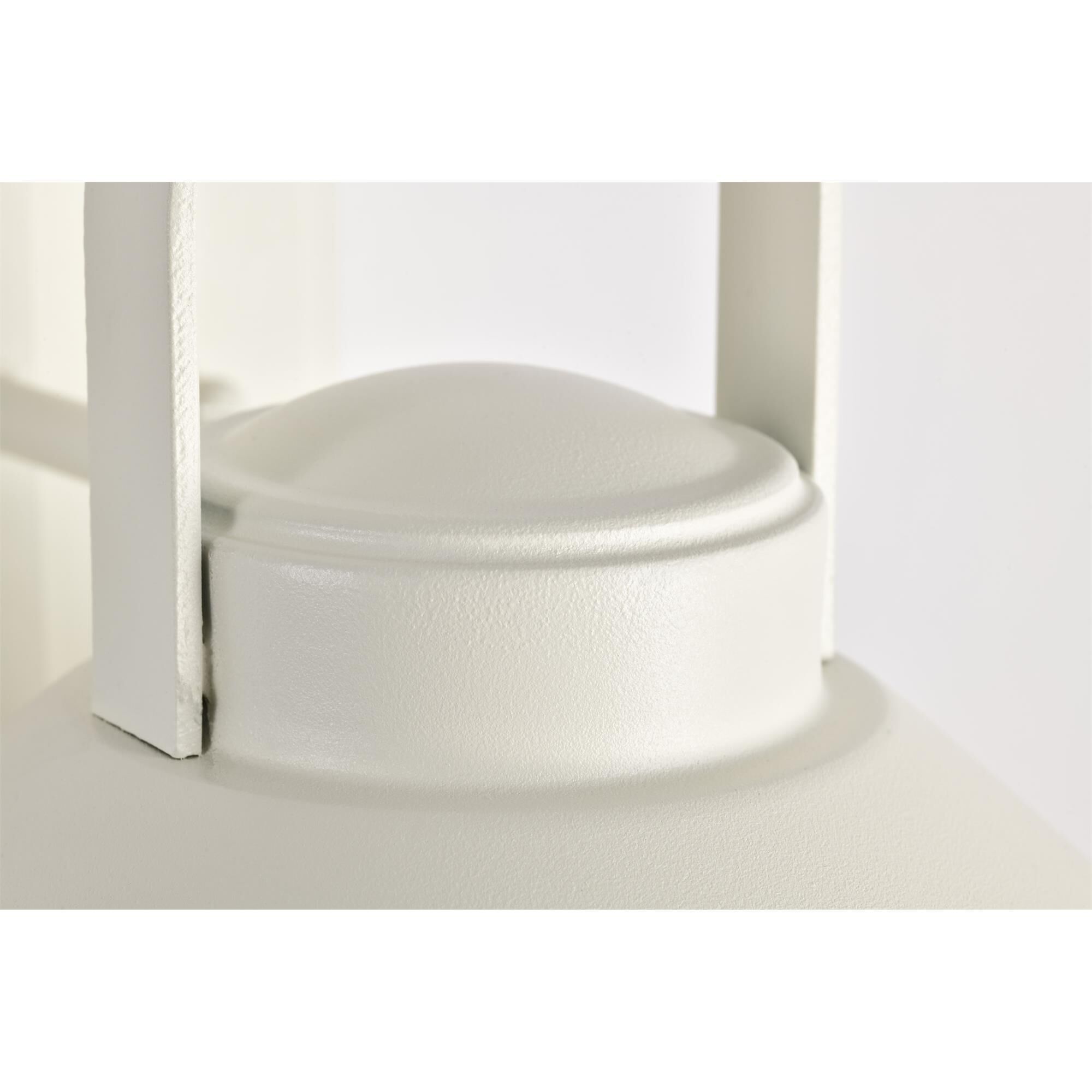 Shown in White finish and Clear Seeded glass