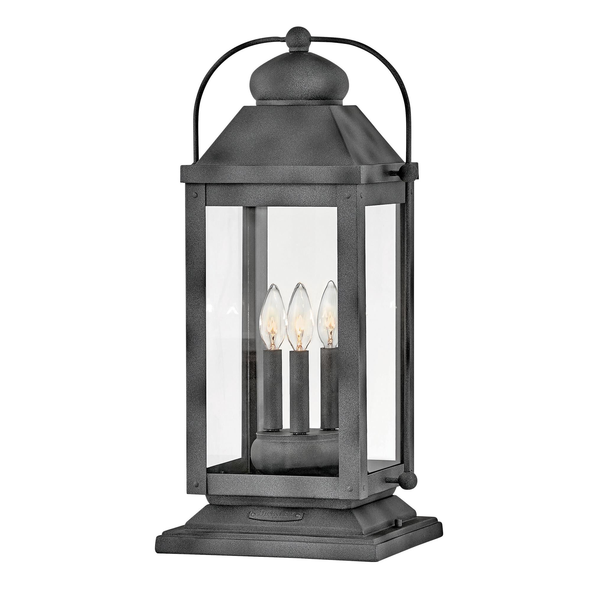 Anchorage 23 Inch Tall 3 Light Outdoor Pier Lamp by Hinkley Lighting