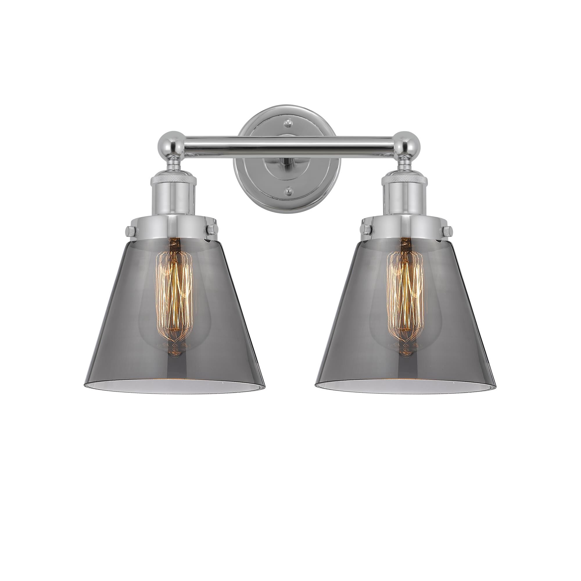 Shown in Polished Chrome, Plated Smoke finish and Plated Smoke glass and Plated Smoke Glass shade