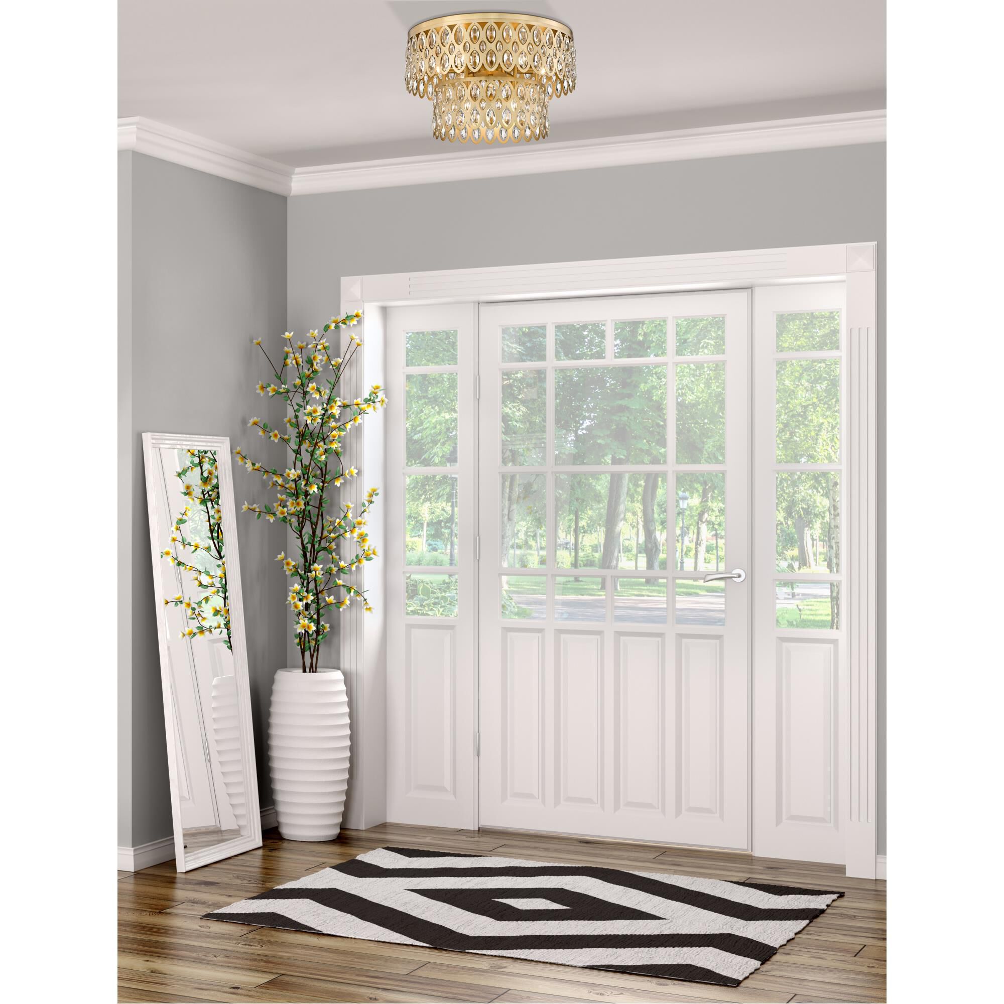 Dealey 20 Inch 9 Light Flush Mount by Z-Lite