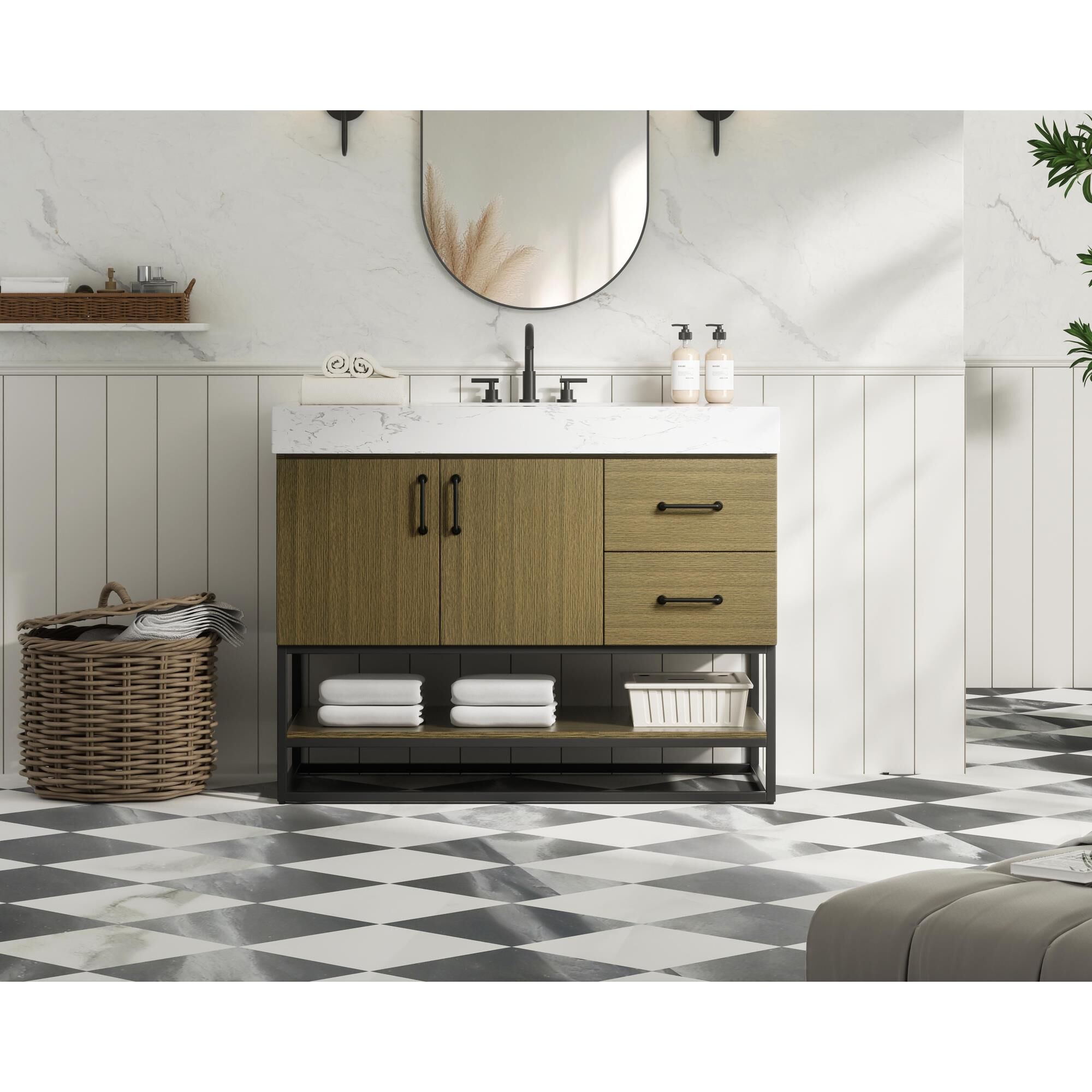 Caroline 42 Inch Bath Vanity by Elegant Dcor