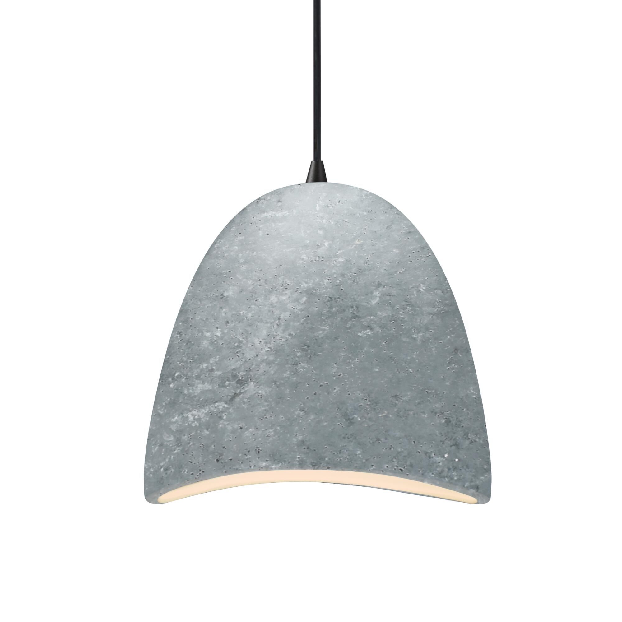 Shown in Matte Black finish and Concrete shade