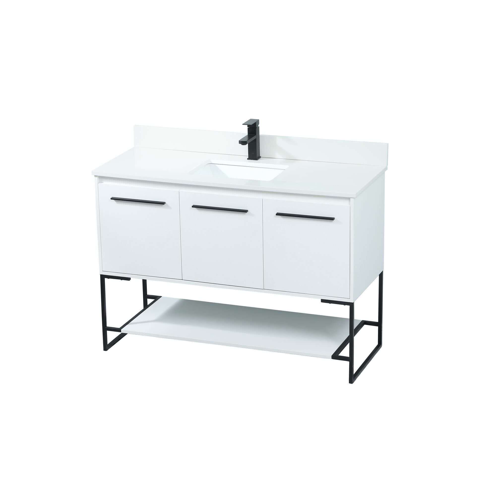 Shown in White finish