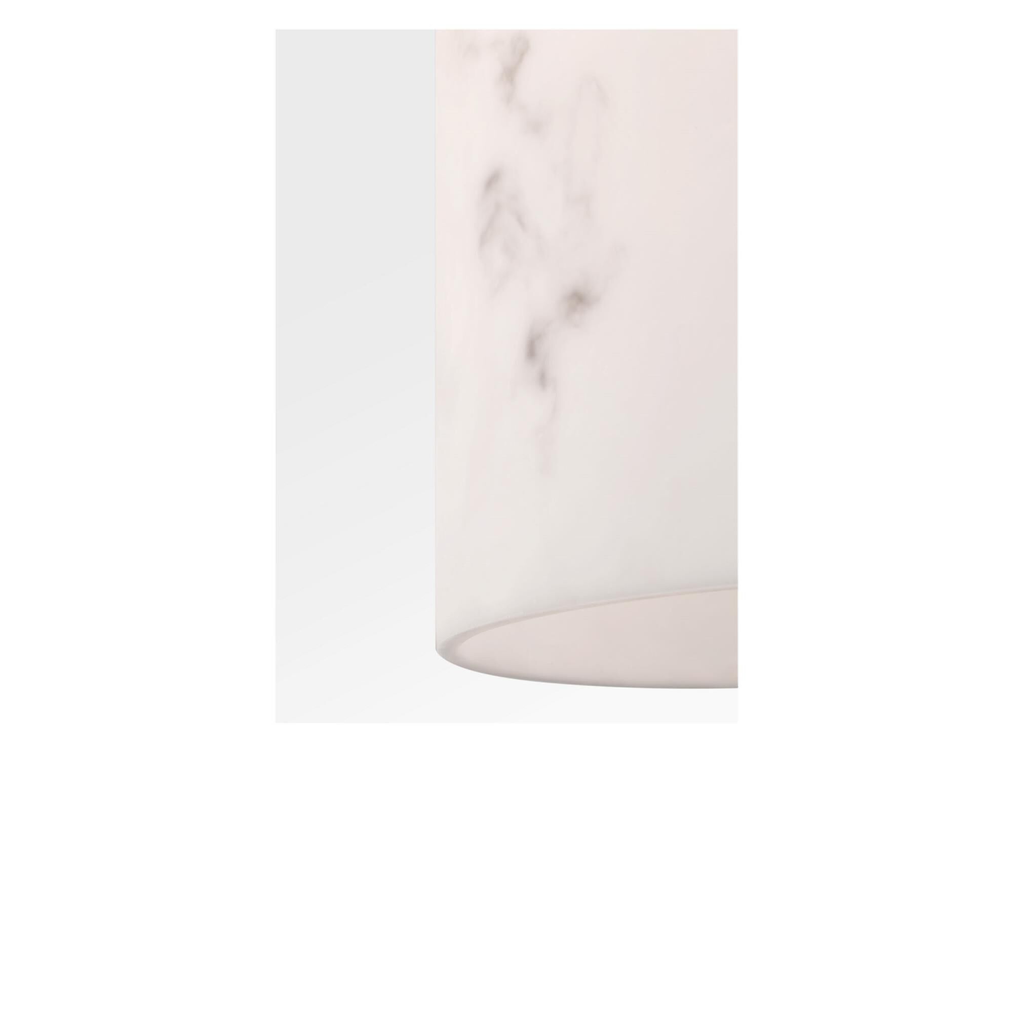 Shown in Aged Iron finish and Faux Alabaster Resin shade