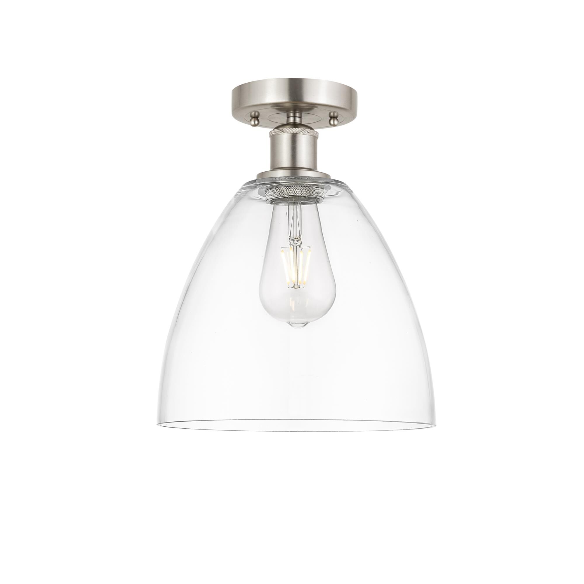 Bruno Marashlian Bristol Glass 9 Inch 1 Light Semi Flush Mount by Innovations Lighting
