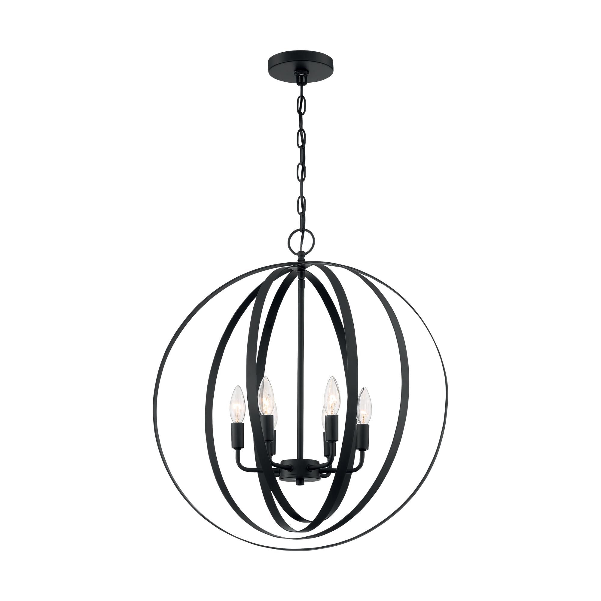 Pendleton 22 Inch 6 Light Mini Chandelier by Nuvo Lighting