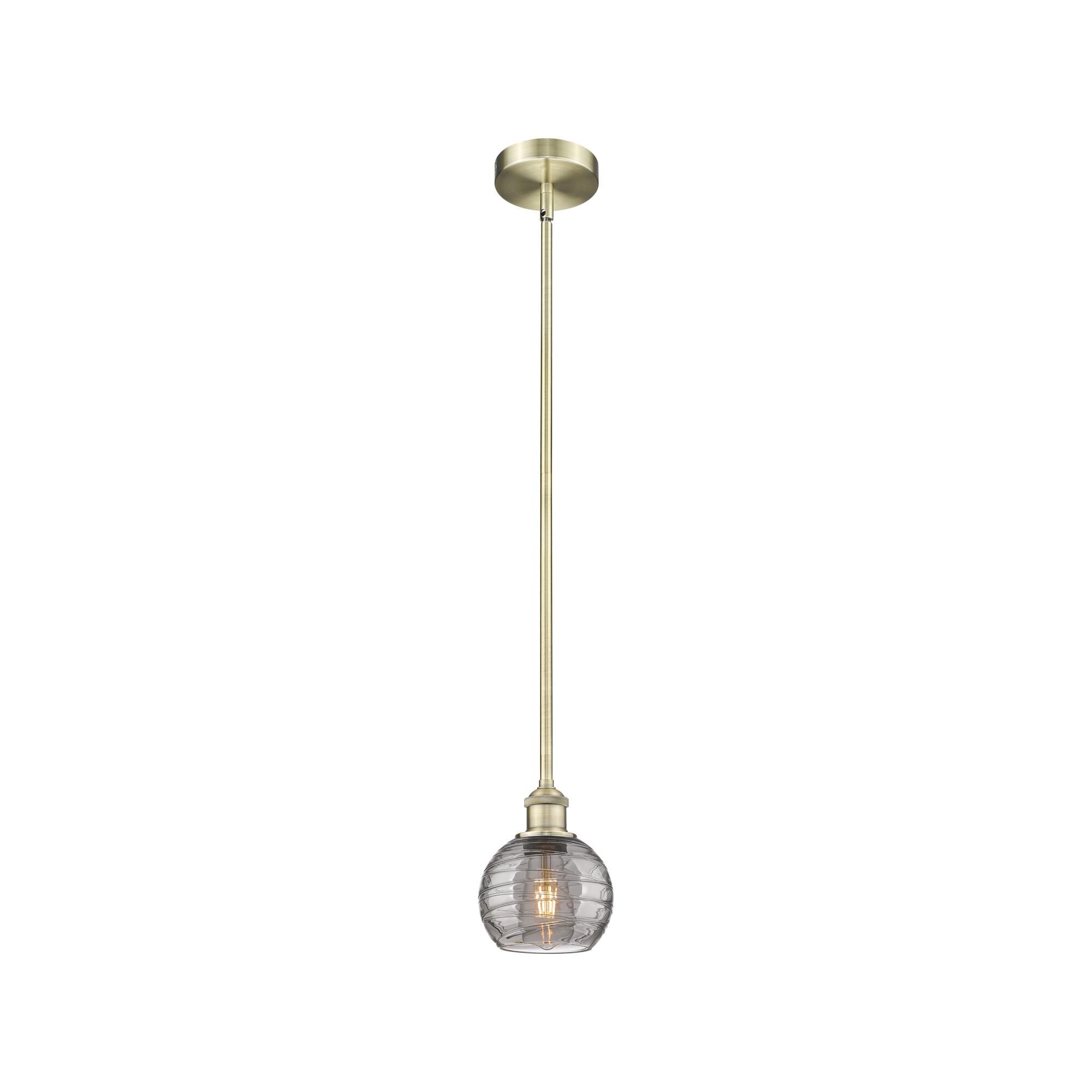 Bruno Marashlian Athens Deco Swirl 6 Inch Mini Pendant by Innovations Lighting