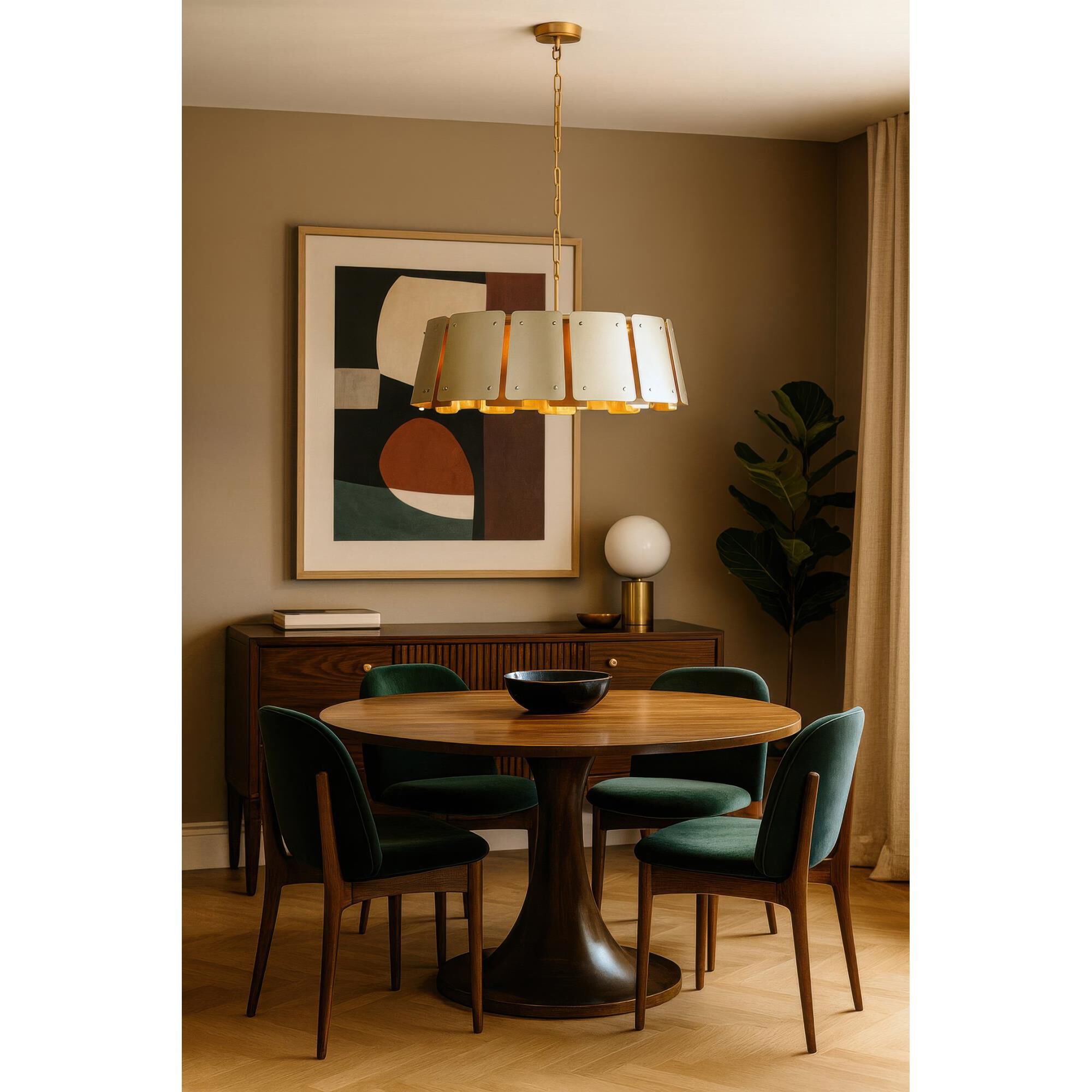 Shown in Gold and Brass finish and Gold shade