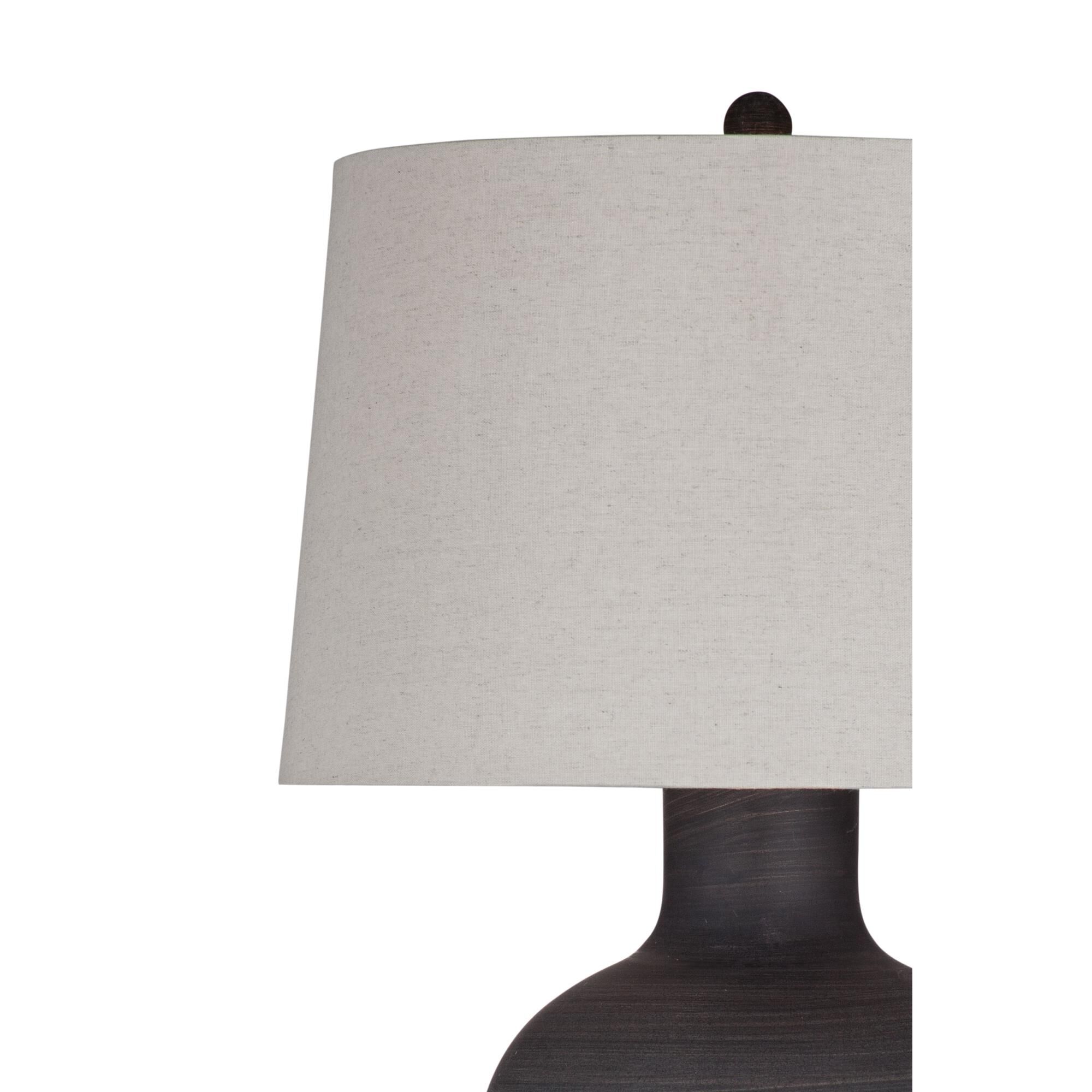 Shown in Black finish and White shade