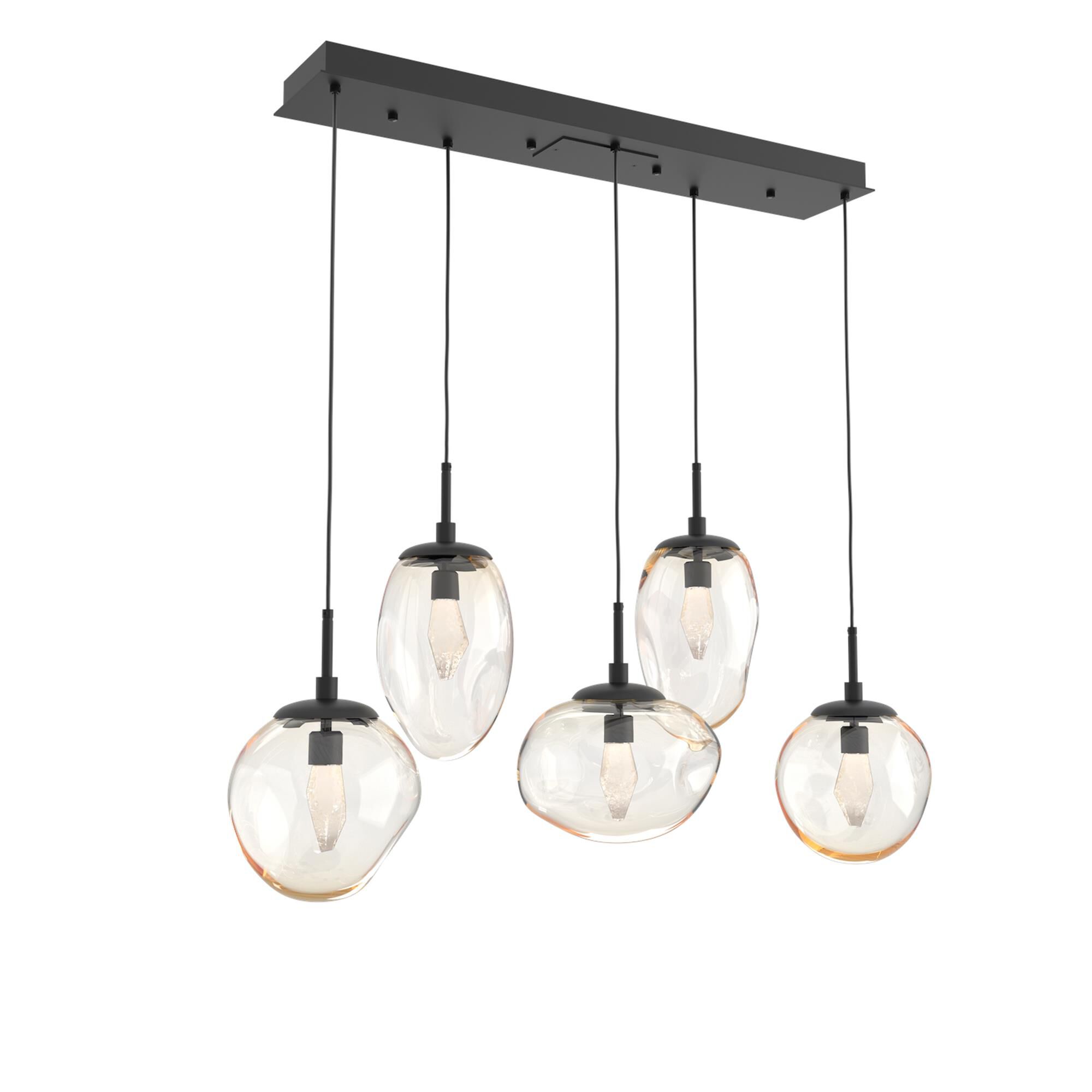 Shown in Matte Black finish and Geo Inner Amber Outer glass