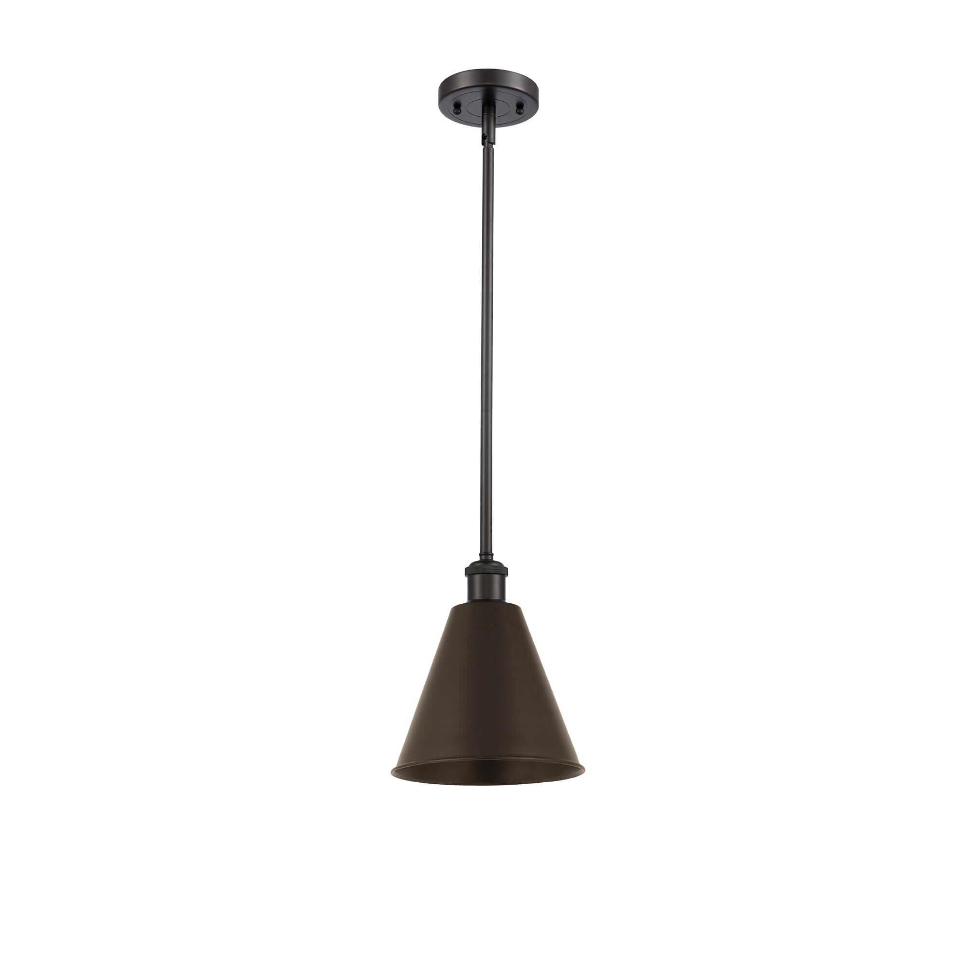Shown in Oil Rubbed Bronze finish and Oil Rubbed Bronze Ballston Cone shade