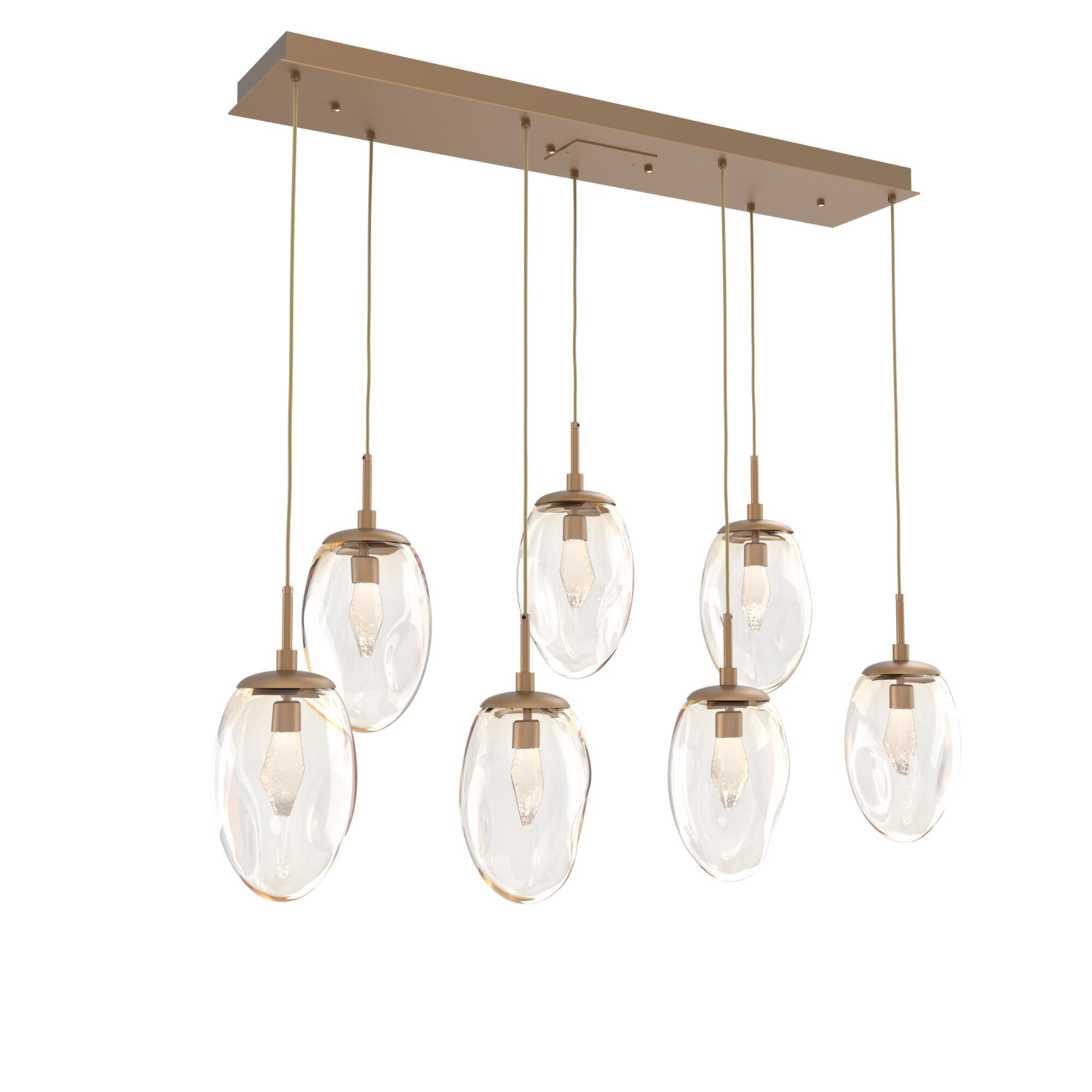 Levi Wilson Nebula 50 Inch 7 Light LED Linear Suspension Light by Hammerton Studio
