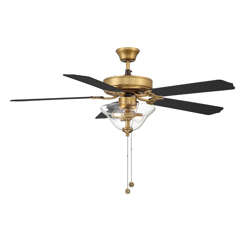 52 Inch Ceiling Fan with Light Kit by Meridian Lighting