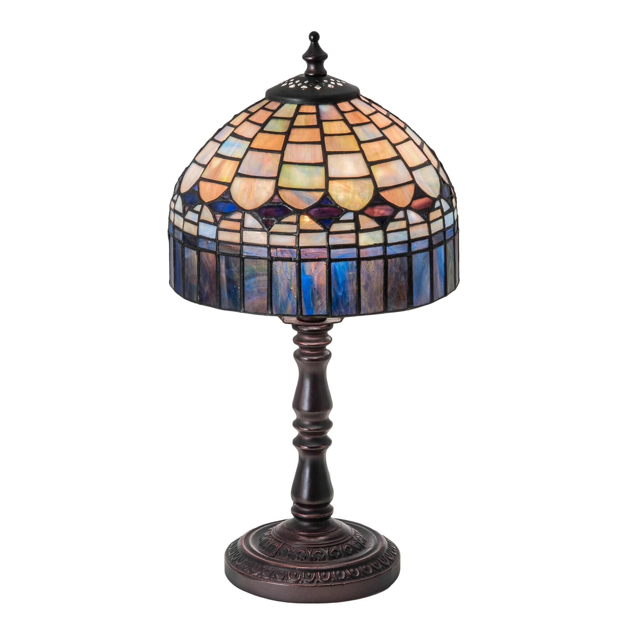 Tiffany Candice 14 Inch Accent Lamp by Meyda Lighting