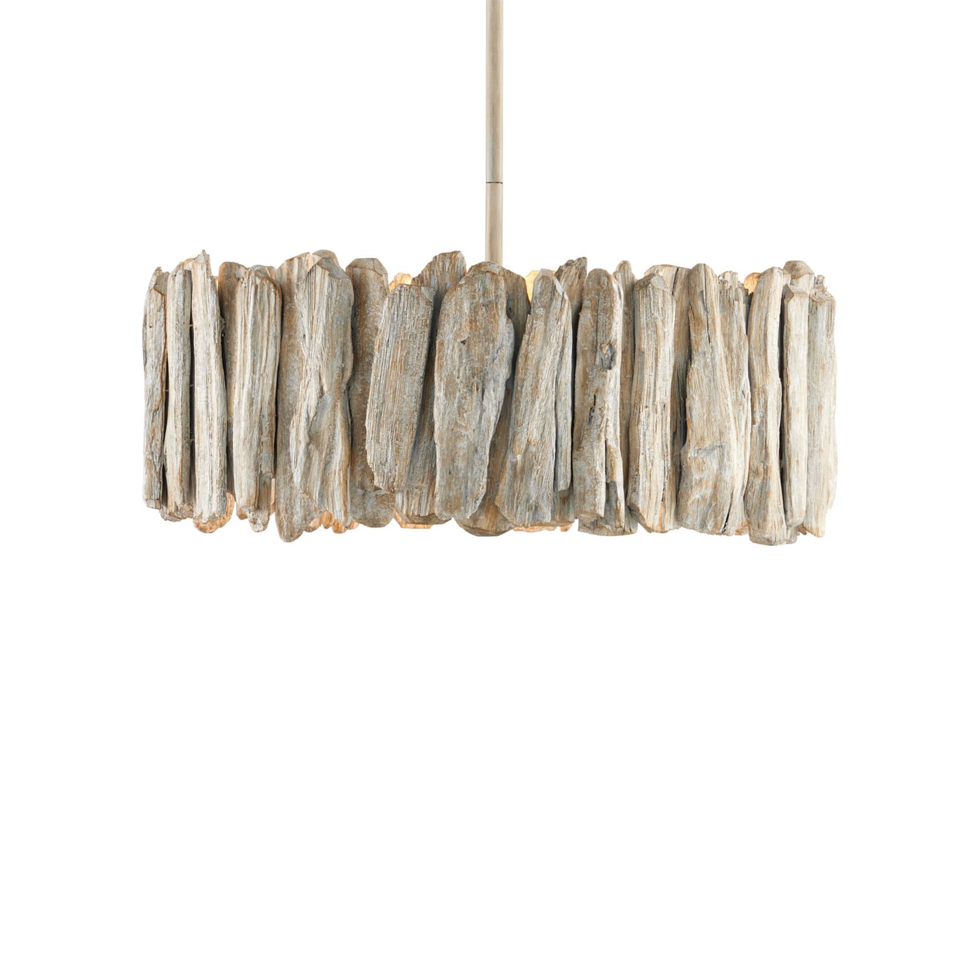 Driftwood 20 Inch Semi Flush Mount,