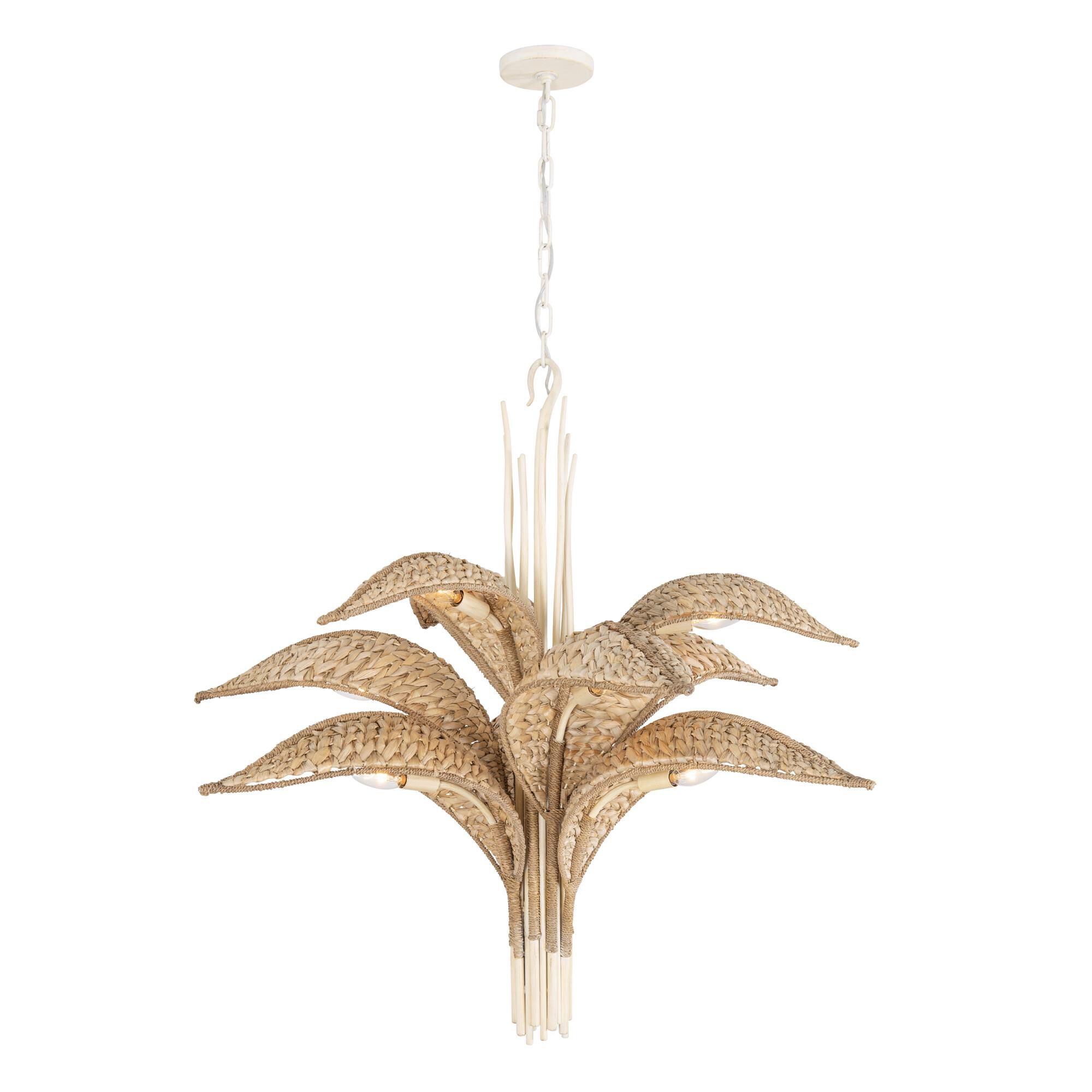 Ron Henderson Century Palm 38 Inch Chandelier by Varaluz