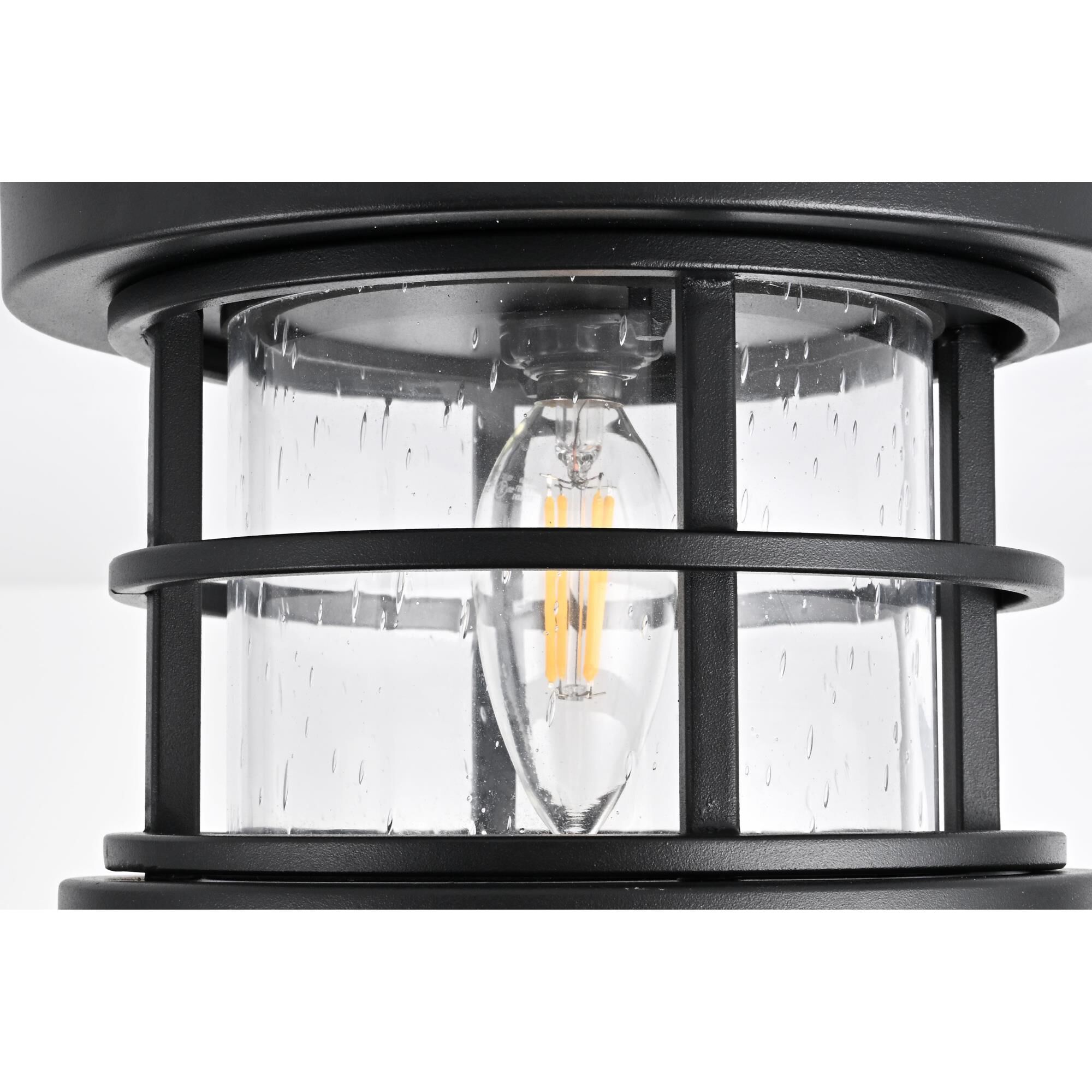 Carla 8 Inch Outdoor Flush Mount by Elegant Lighting
