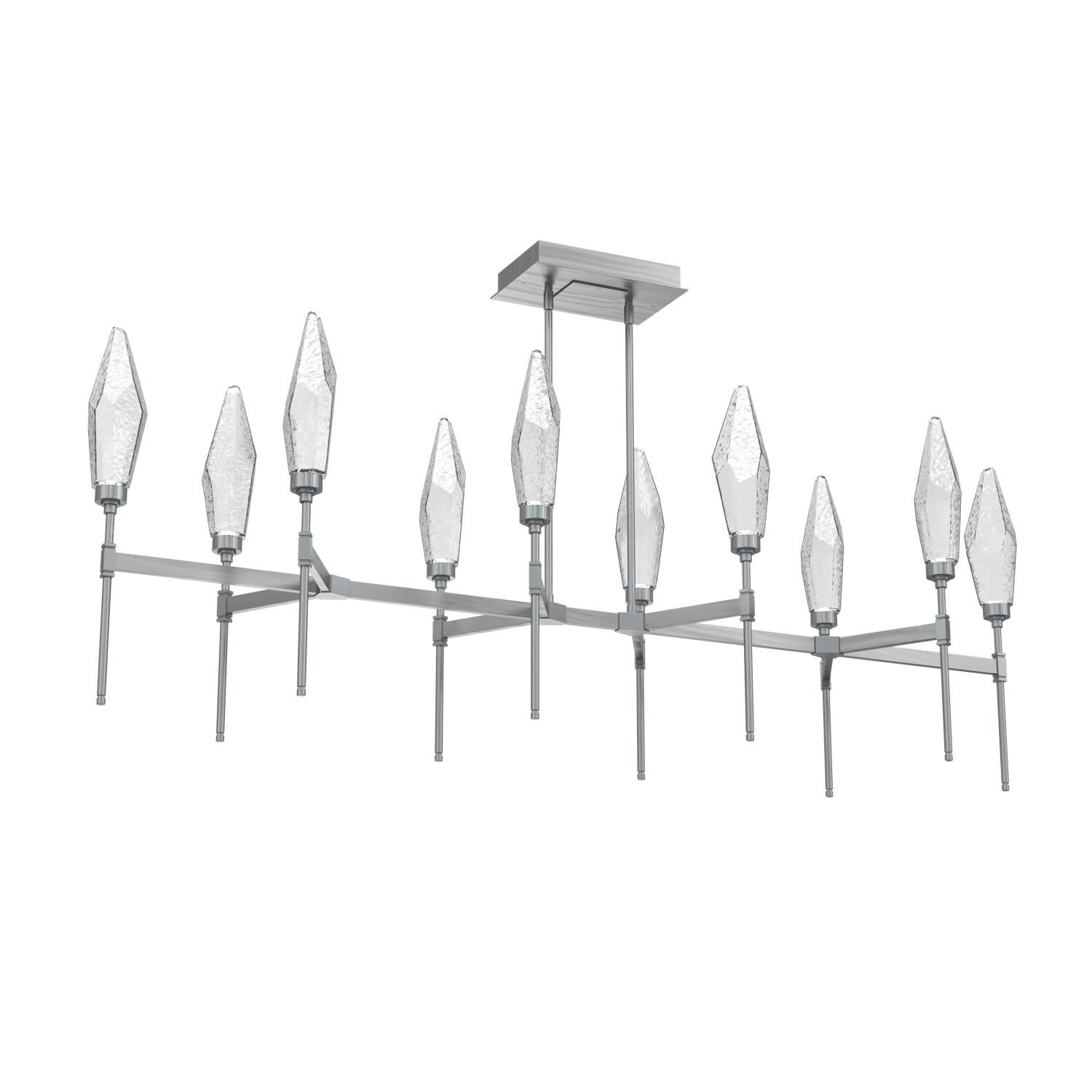 Shown in Classic Silver finish and Chilled Clear glass