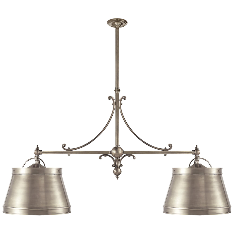 Chapman & Myers Sloane Street Shop Light 54 Inch 4 Light Linear Suspension Light by Visual Comfort Signature Collection