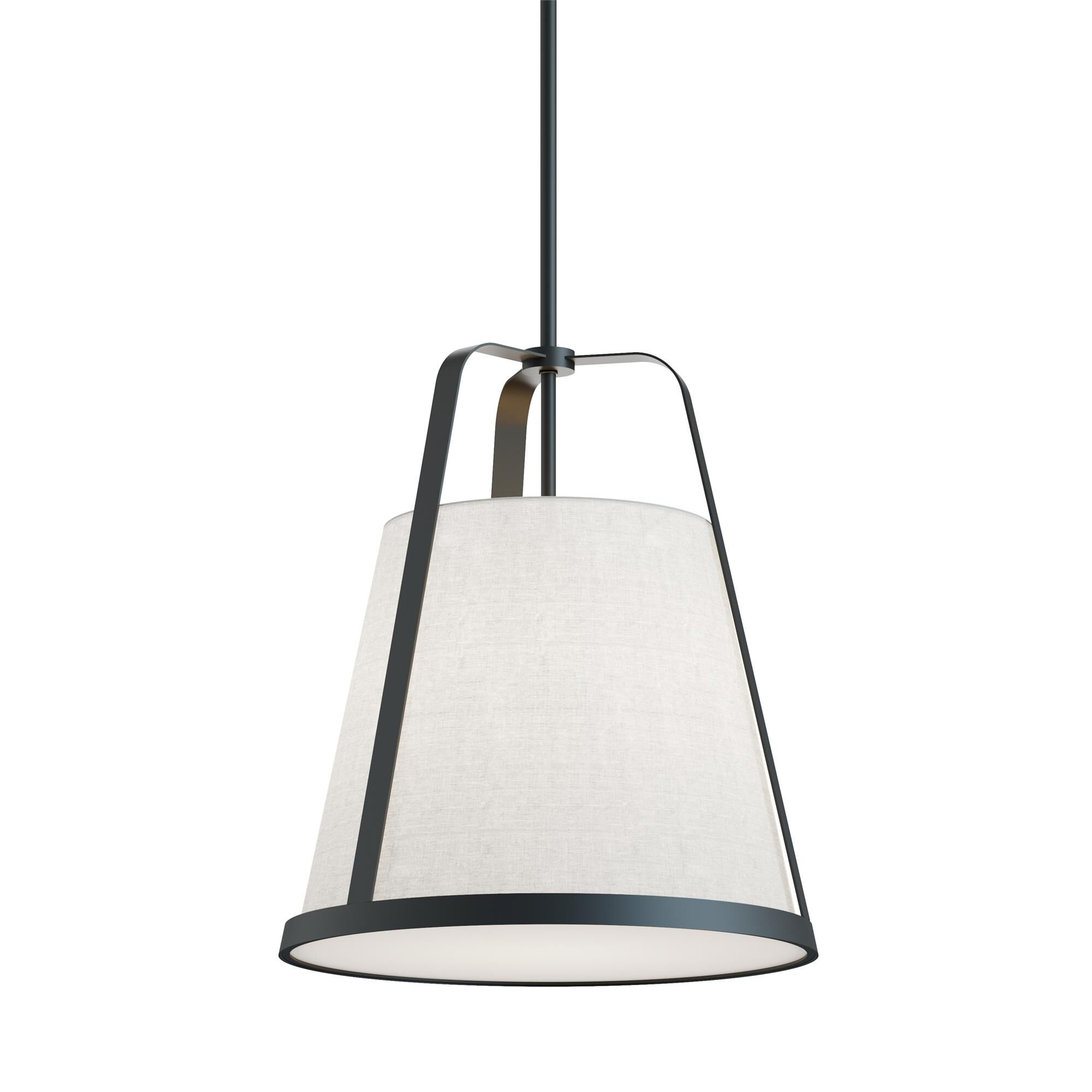 Shown in Black finish and White glass