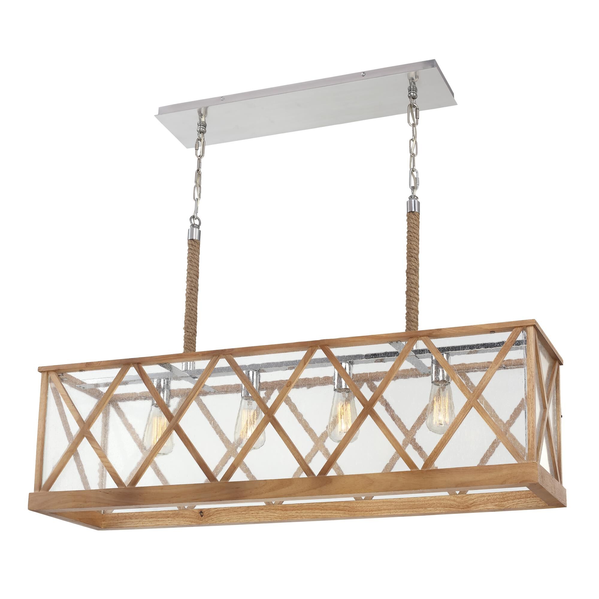 Shown in Natural Oak finish and Brushed Aluminum accent