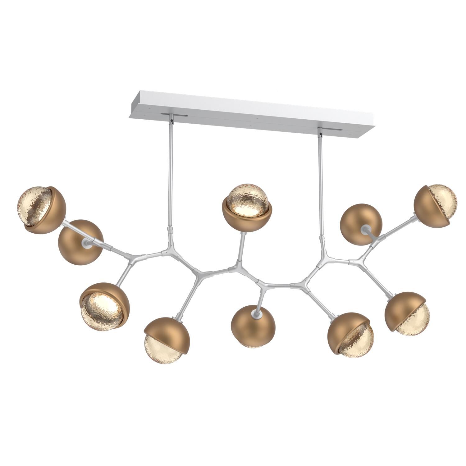 Levi Wilson Cabochon 56 Inch Linear Suspension Light by Hammerton Studio