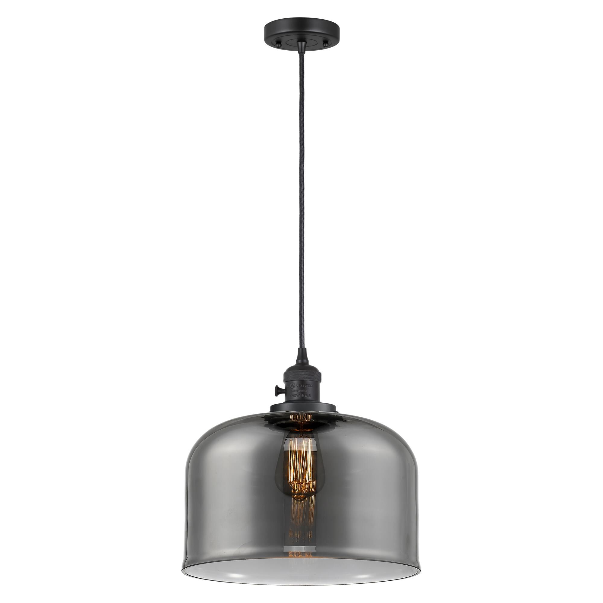Shown in Matte Black finish and Plated Smoke glass