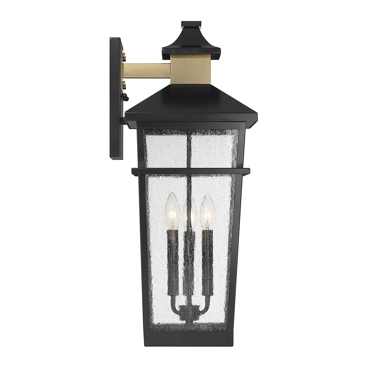 Kingsley 25 Inch Tall 3 Light Outdoor Wall Light by Savoy House