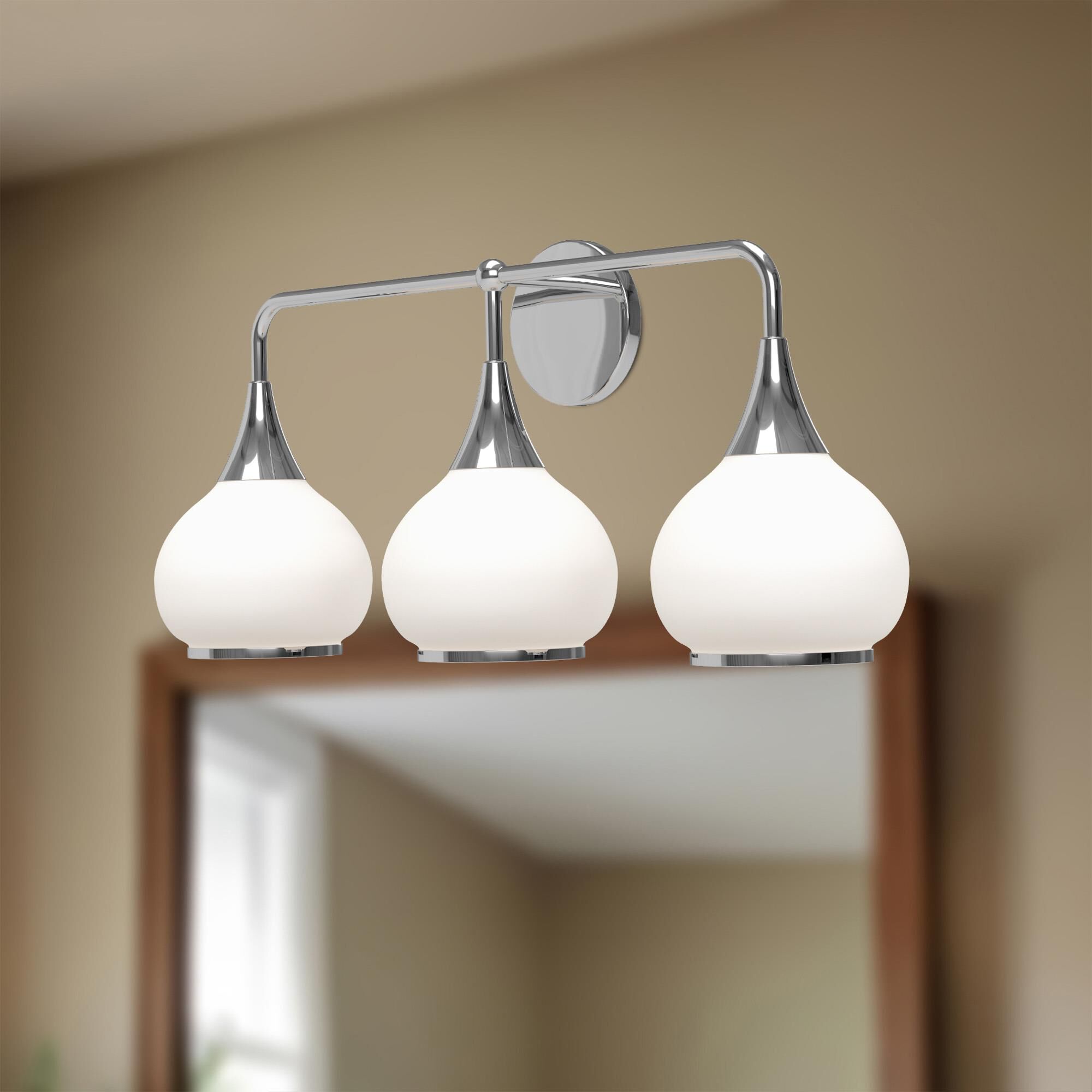 Hazel 26 Inch 3 Light Bath Vanity Light by Alora Mood