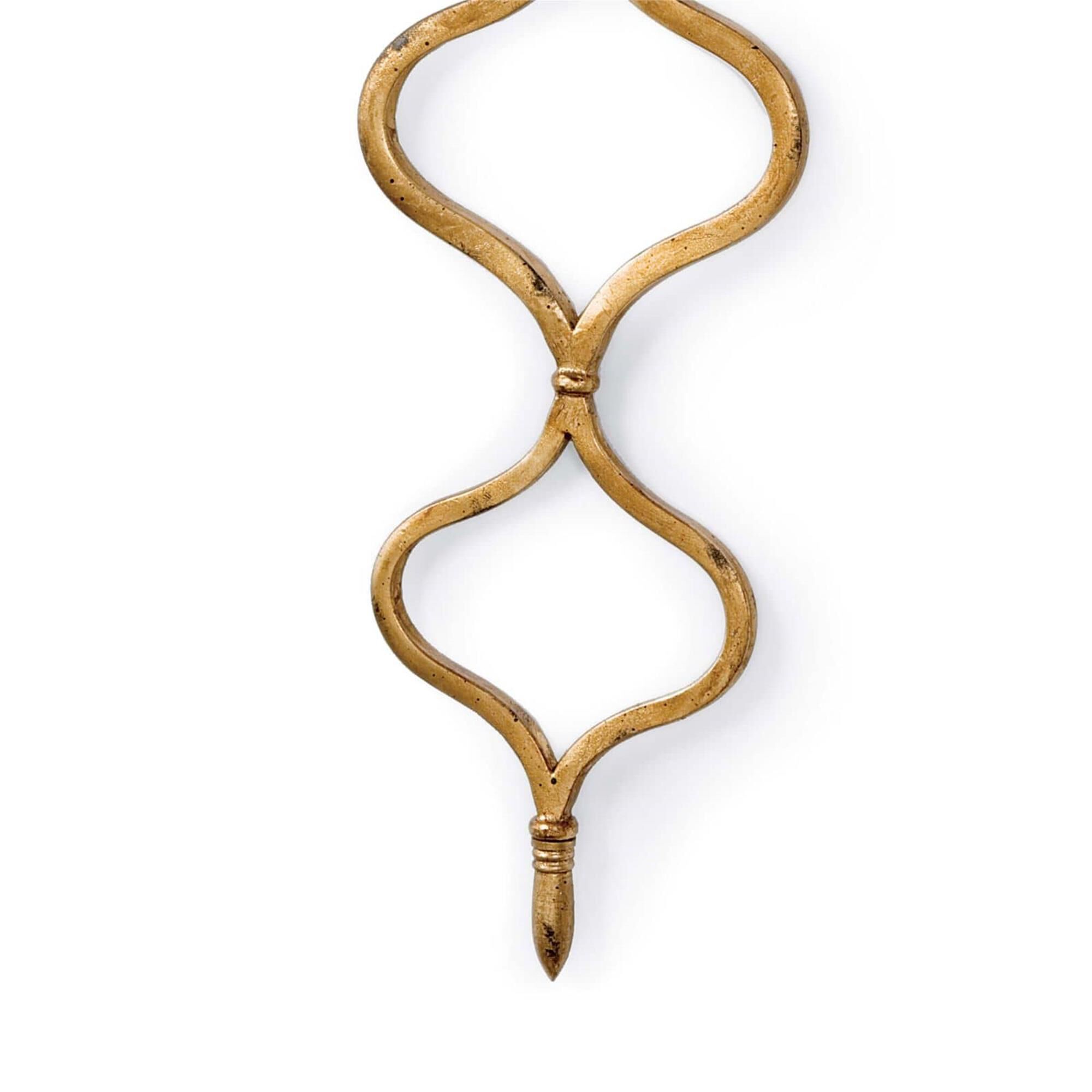 Shown in Gold Leaf finish and Linen shade