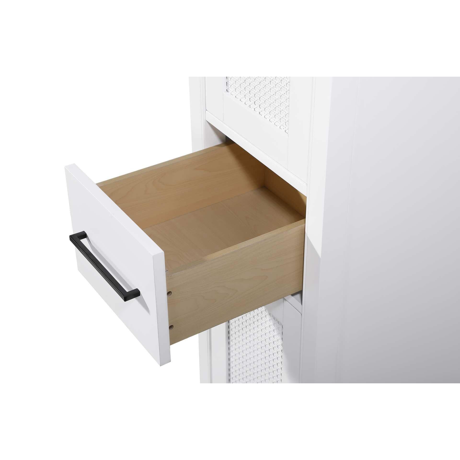 Shown in White finish