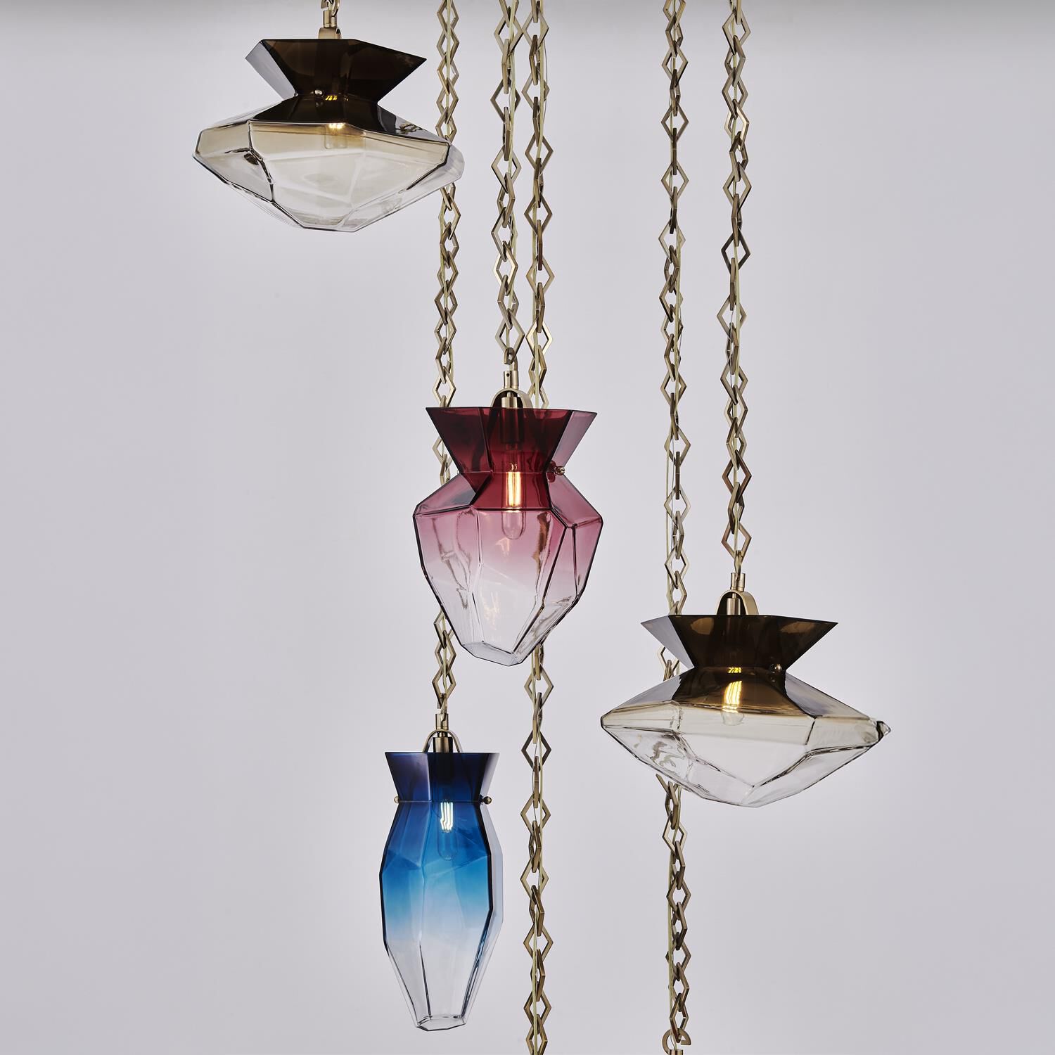 Bolsa 31 Inch Multi Light Pendant by Kalco Lighting