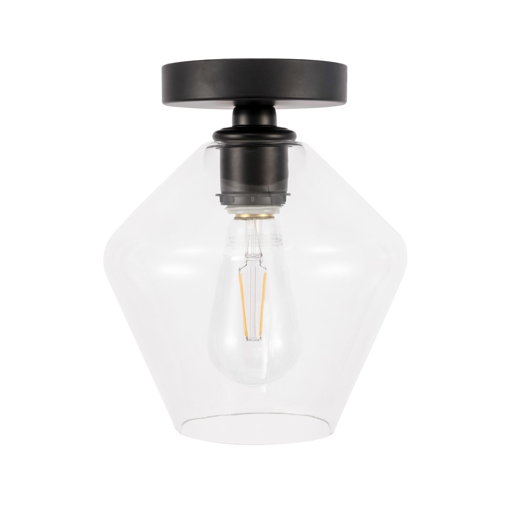 Gene 8 Inch Semi Flush Mount by Elegant Lighting