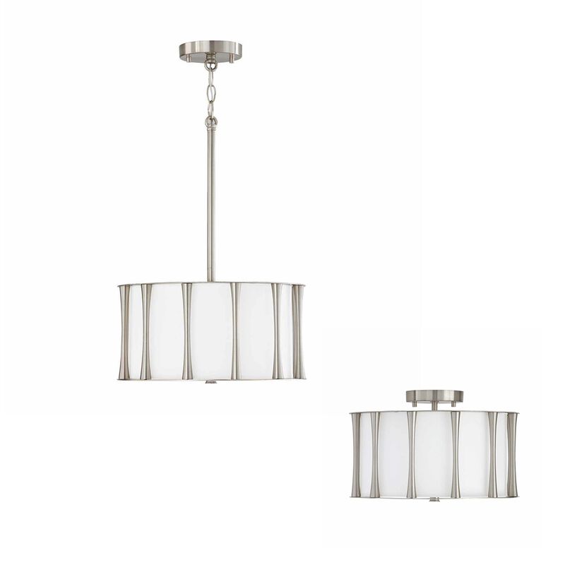 Bodie 15 Inch 3 Light Semi Flush Mount by Capital Lighting Fixture Company