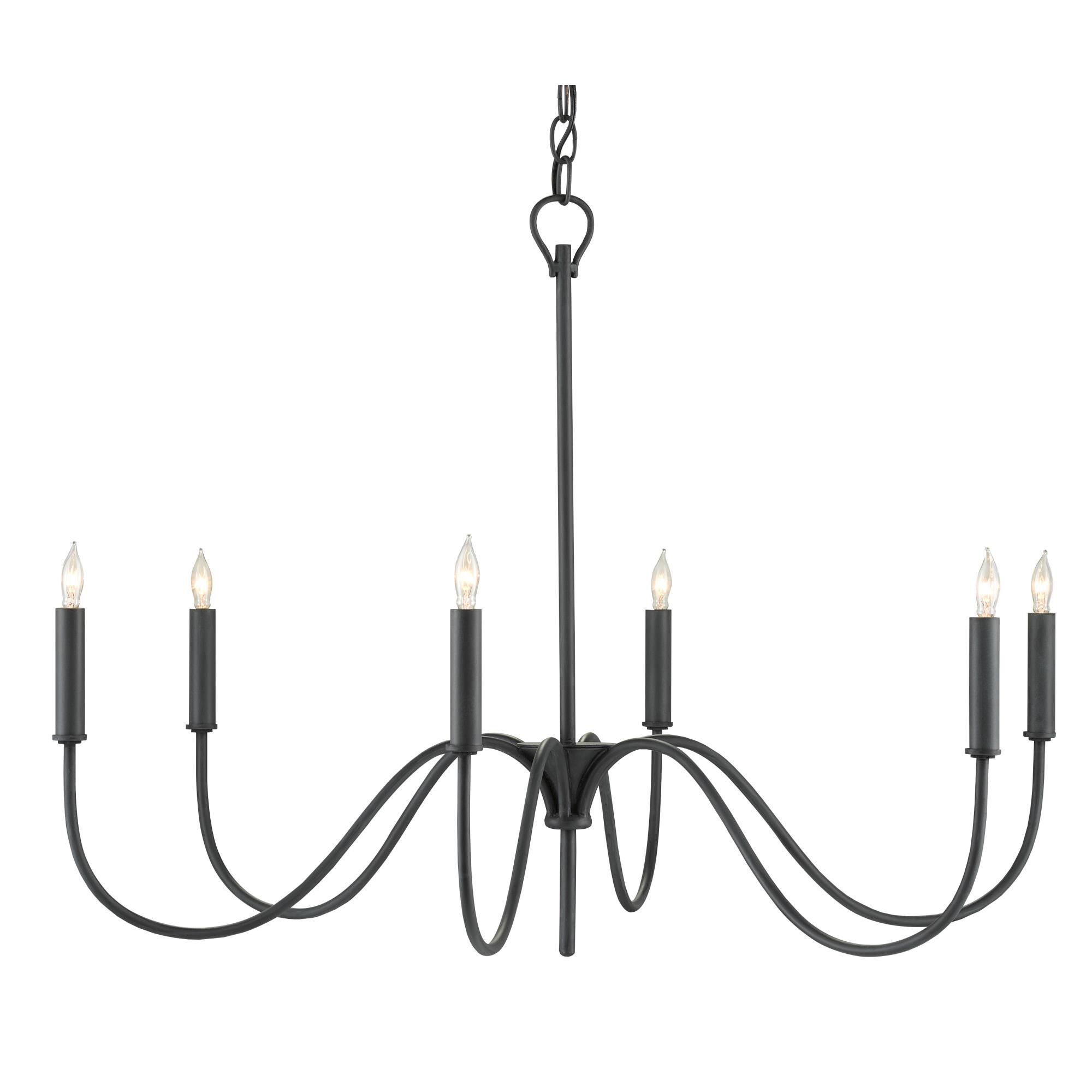 Tirrell 6 Light Chandelier by Currey and Company
