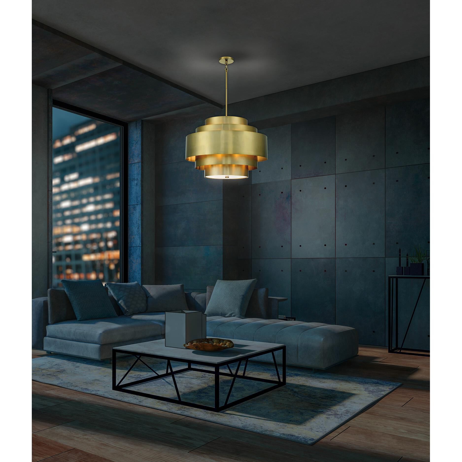 Spyglass Terrace 26 Inch Large Pendant by Minka Lavery