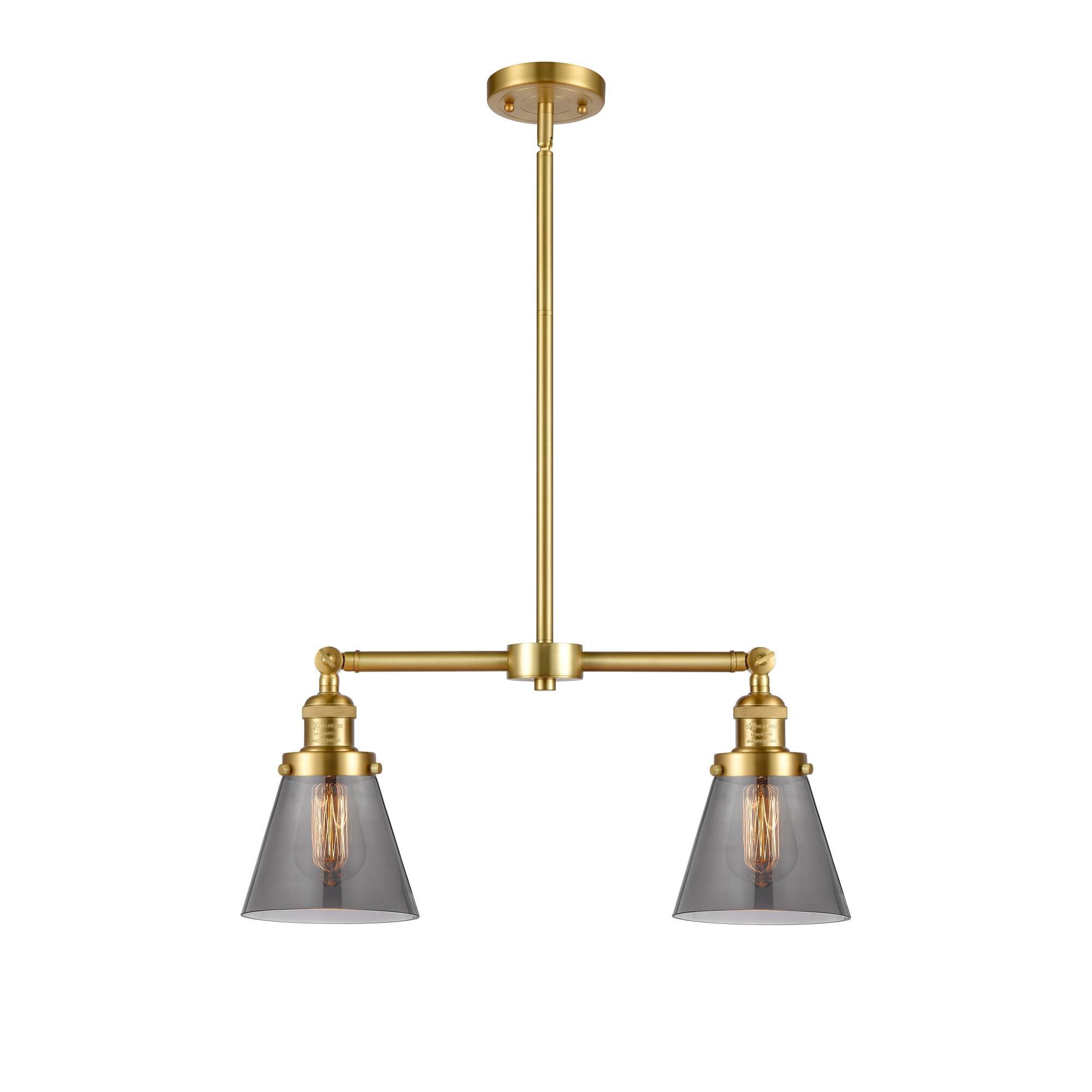 Bruno Marashlian Small Cone 21 Inch 2 Light Mini Chandelier by Innovations Lighting