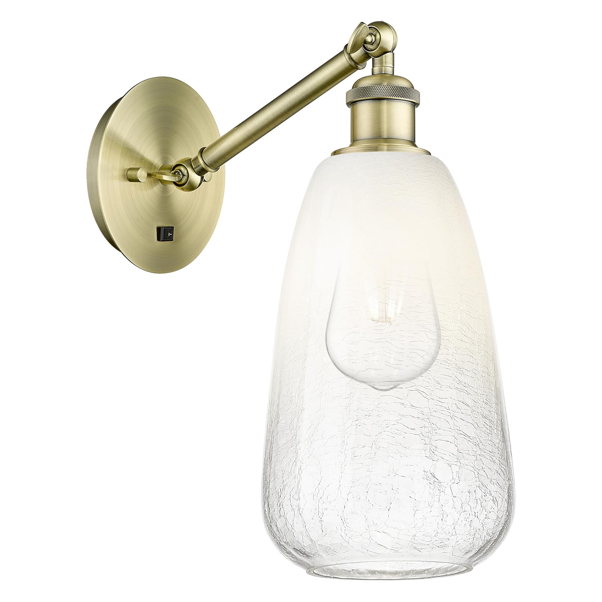 Shown in Antique Brass finish and Opal glass