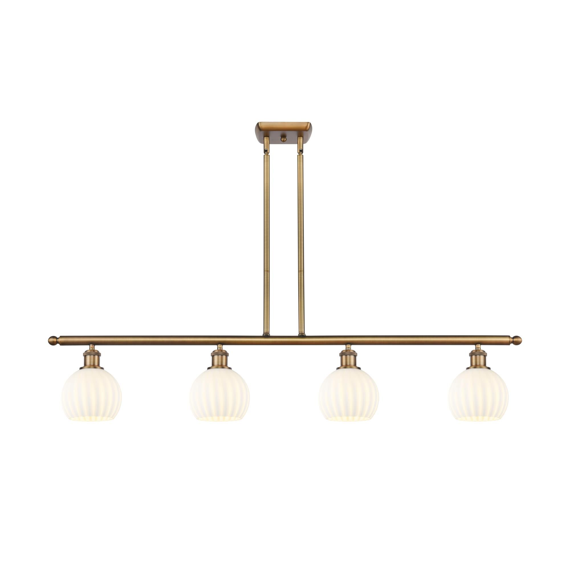 Bruno Marashlian White Venetian 48 Inch Linear Suspension Light by Innovations Lighting