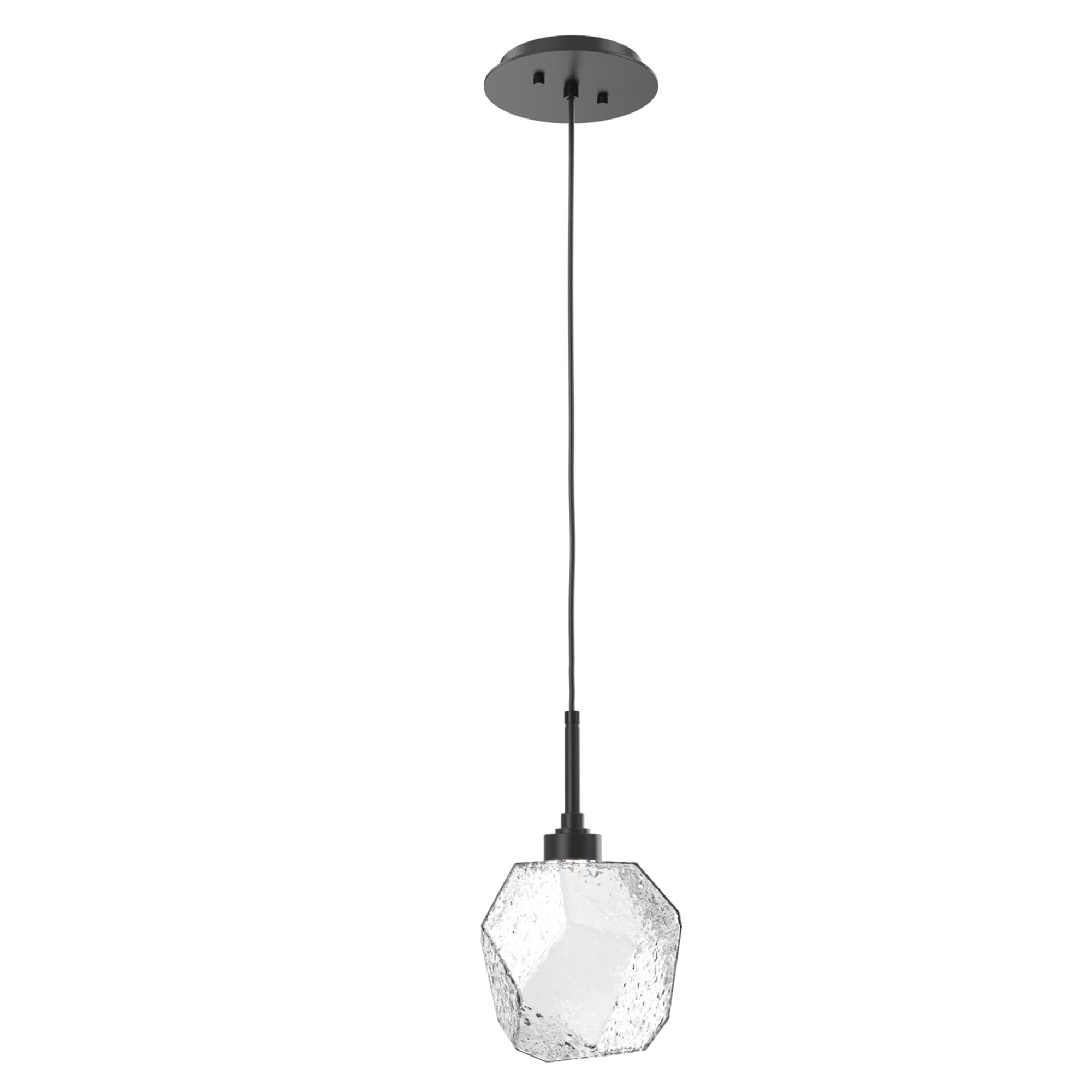 Shown in Matte Black finish and Clear glass