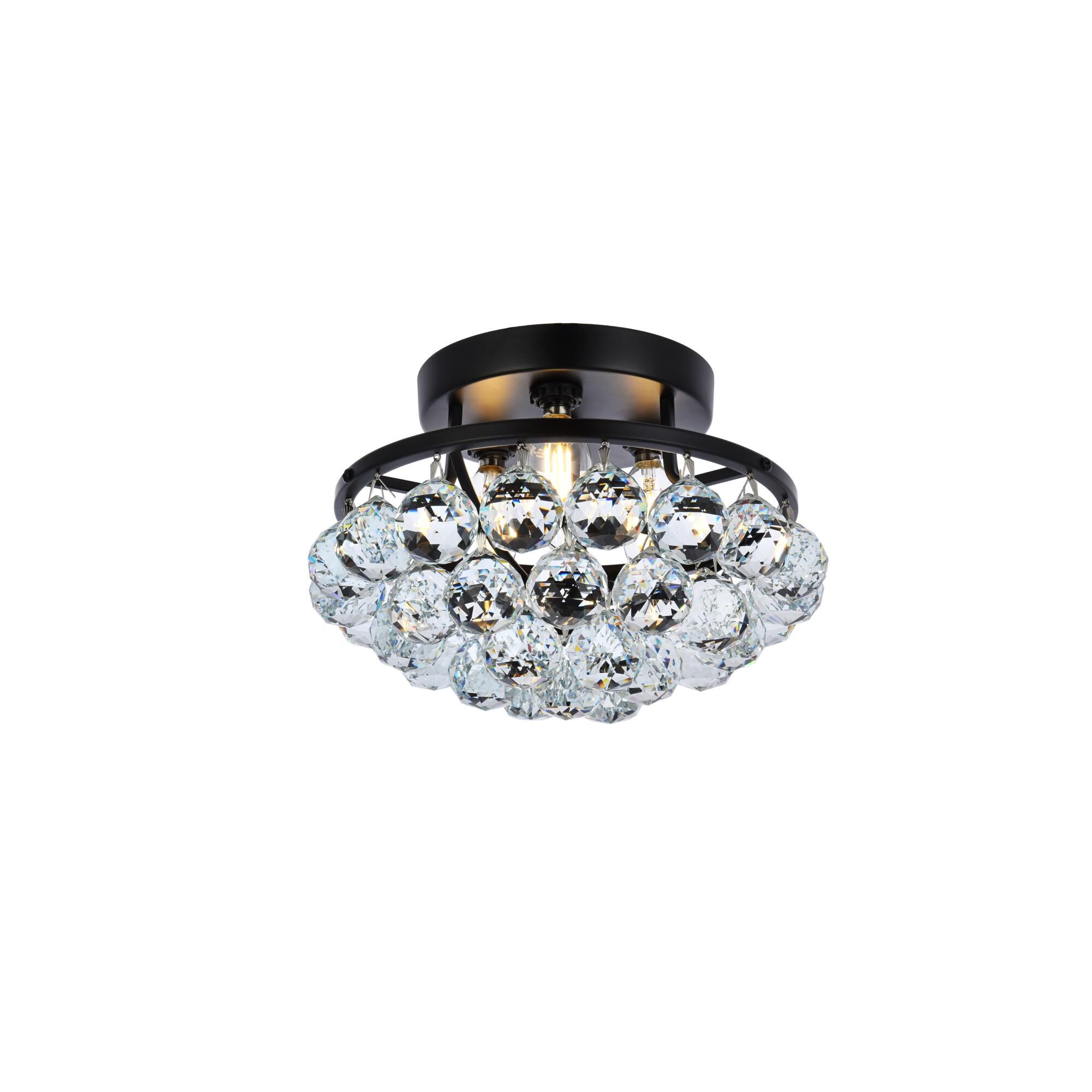 Shown in Black finish and Clear Royal Cut crystal