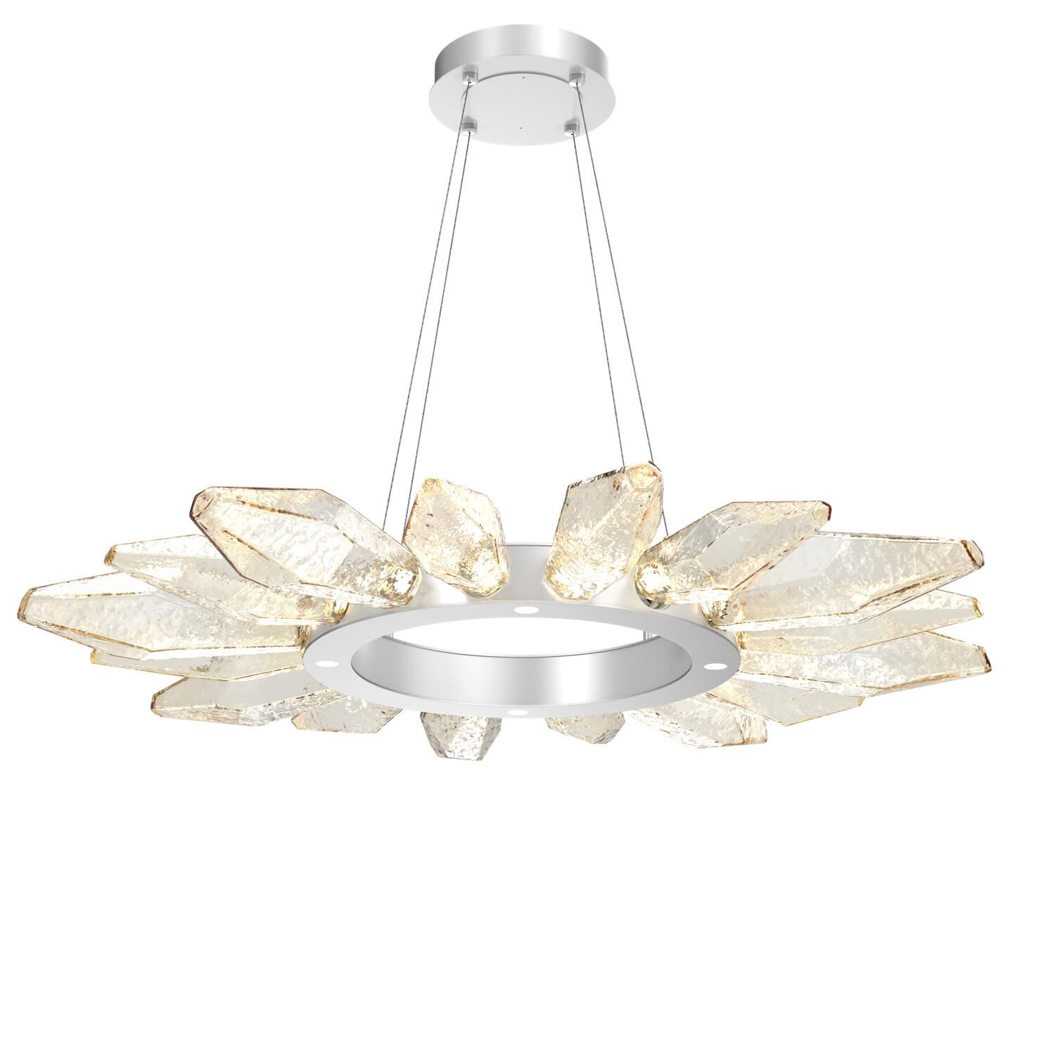 Rock Crystal 41 Inch 20 Light LED Chandelier by Hammerton Studio
