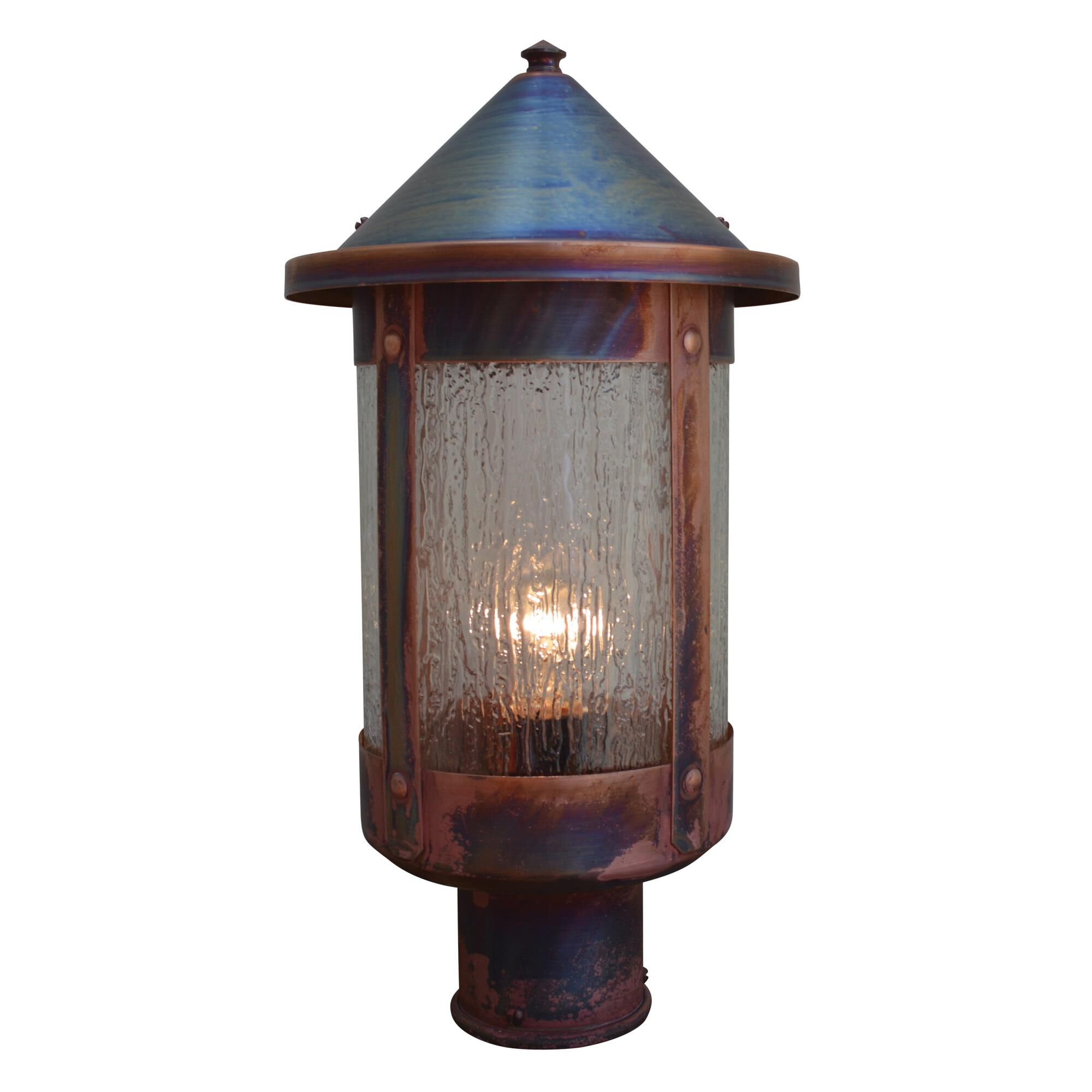Berkeley 13 Inch Tall 1 Light Outdoor Post Lamp by Arroyo Craftsman