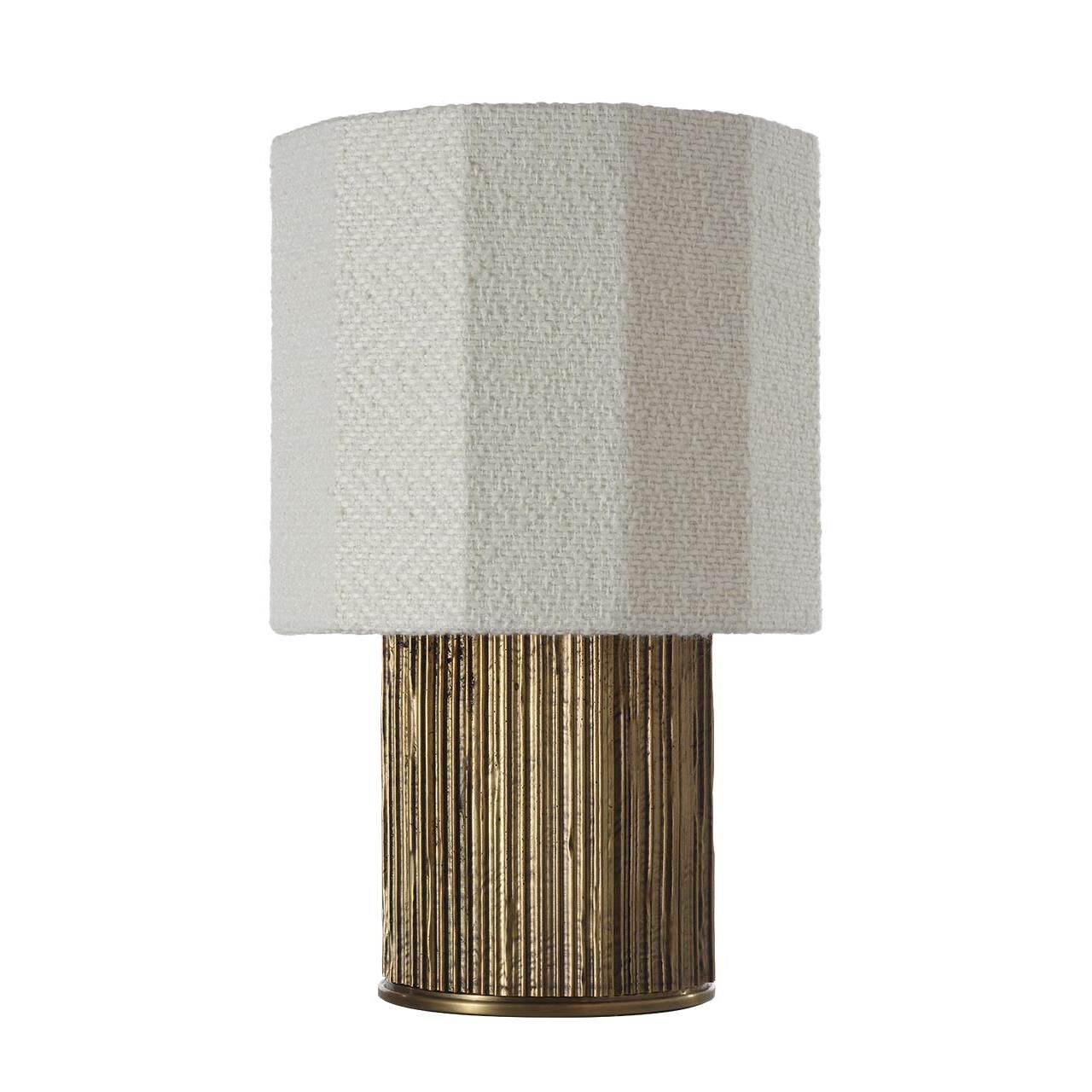 Shown in Ridged Tombac finish and Decorative Boucle shade