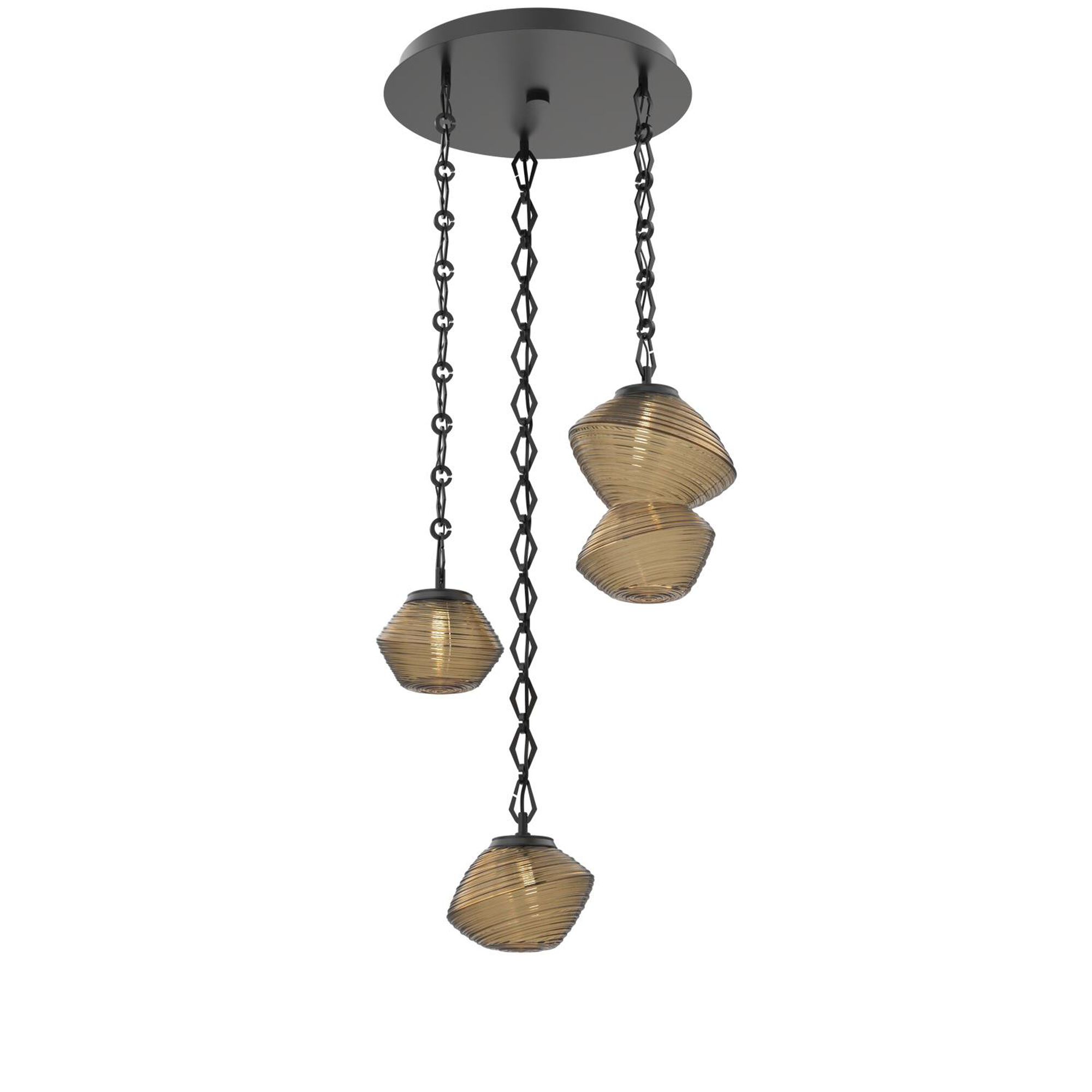 Shown in Matte Black finish and Bronze glass