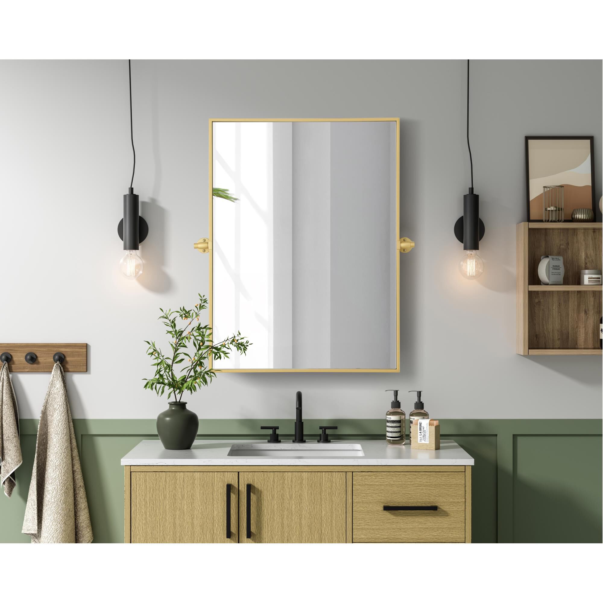 Shown in Brass finish