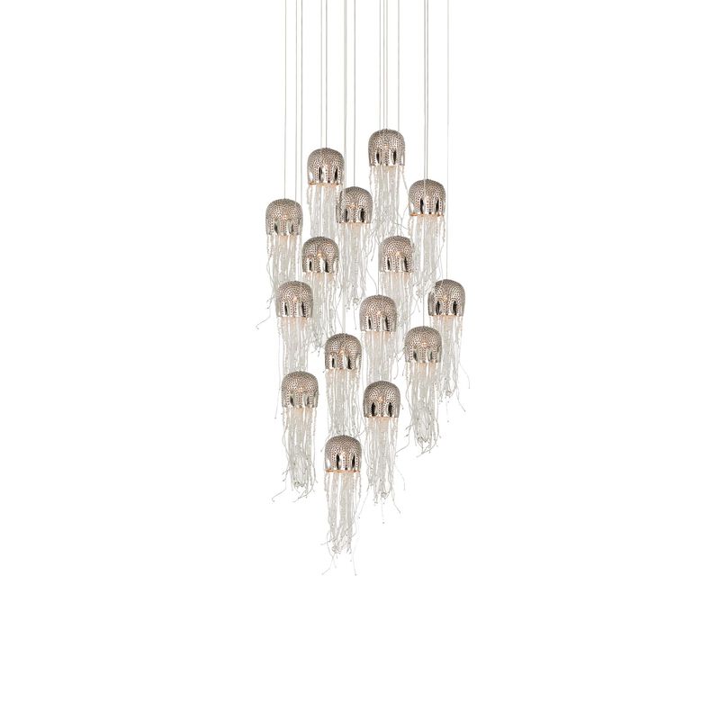 Medusa 23 Inch 15 Light LED Multi Light Pendant by Currey and Company