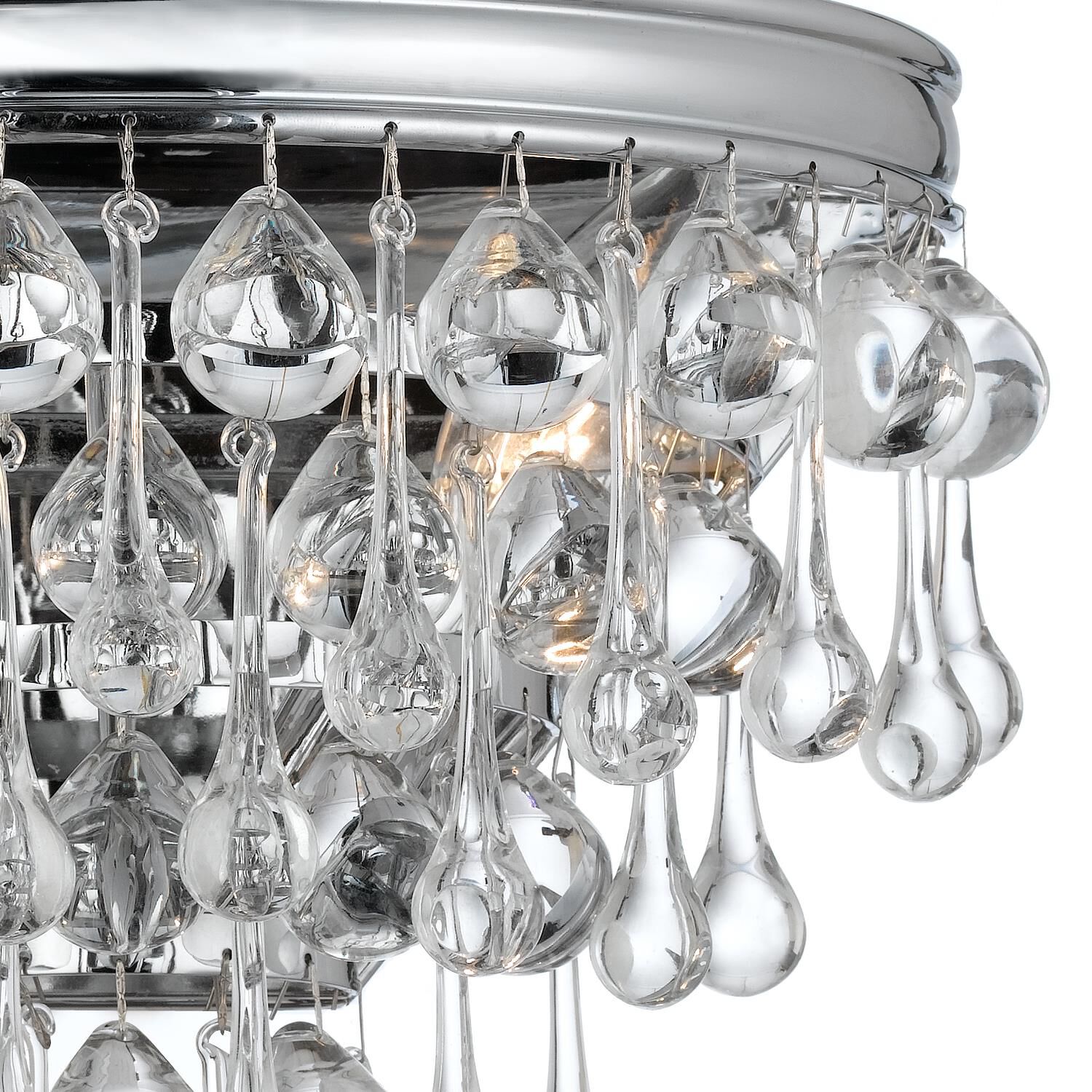 Shown in Polished Chrome finish and Glass Balls crystal