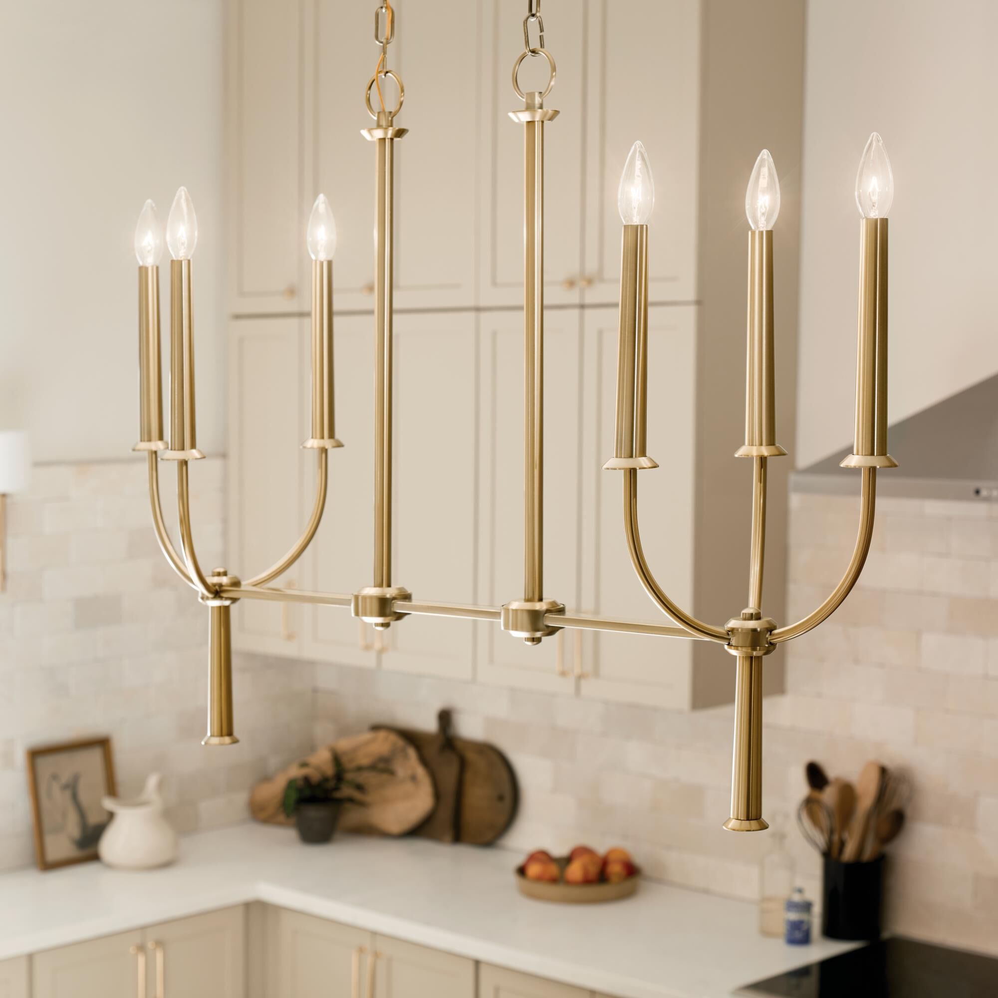 Shown in Brushed Natural Brass finish