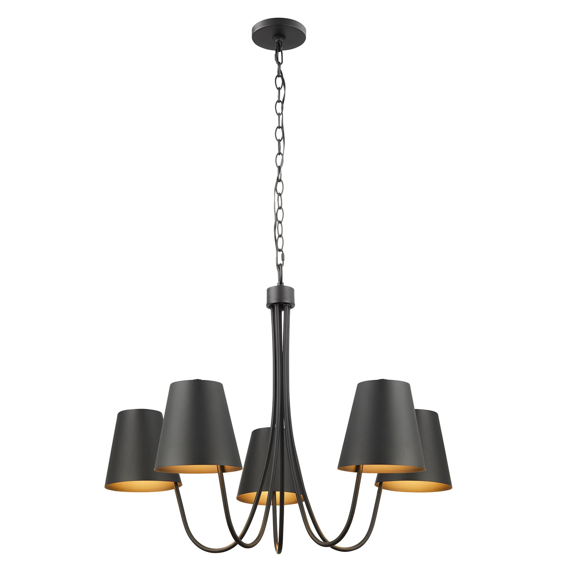 Shown in Matte Black finish and Metal shade
